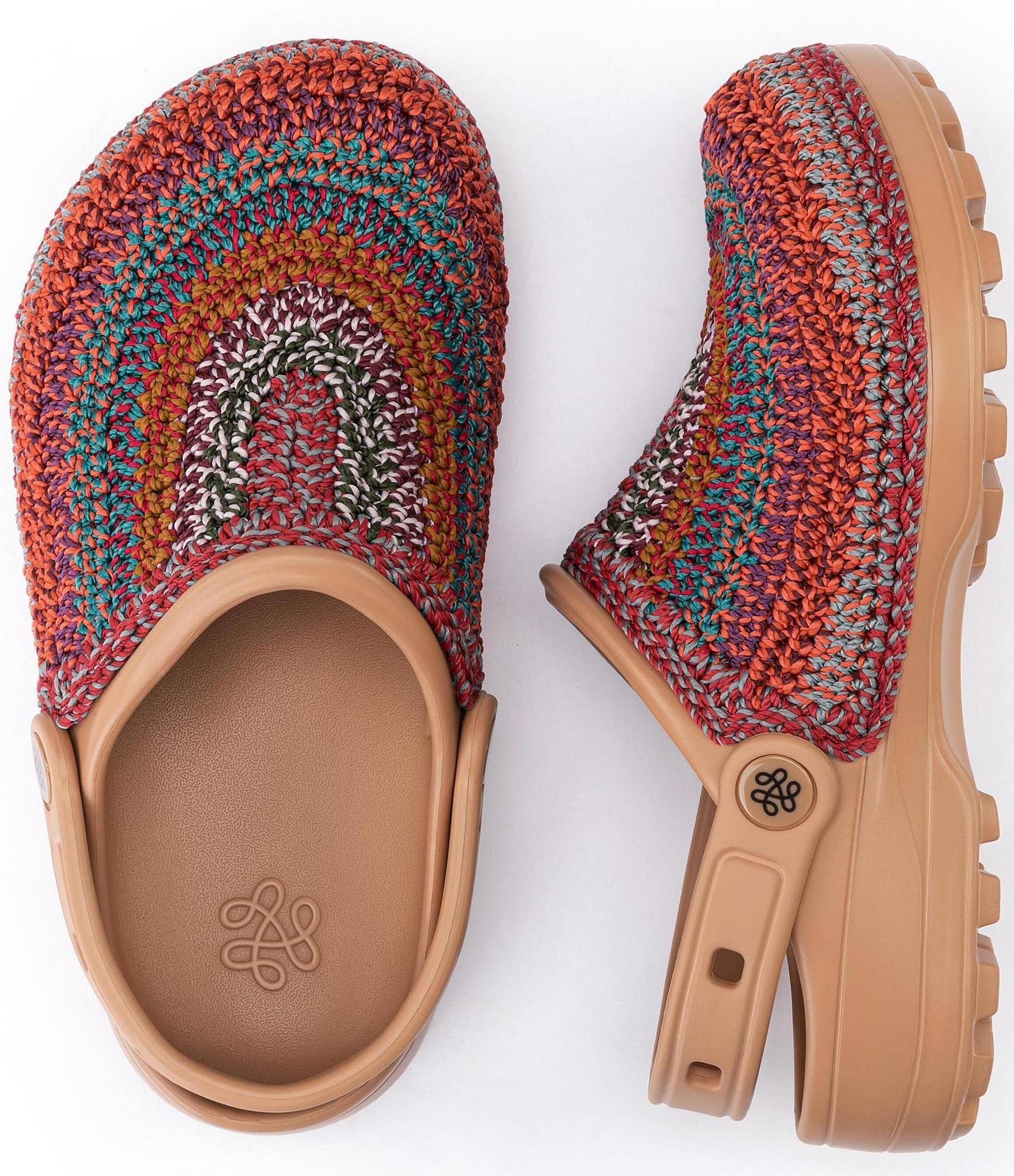 The Sak Sunset Stripe Crochet EVA Clogs