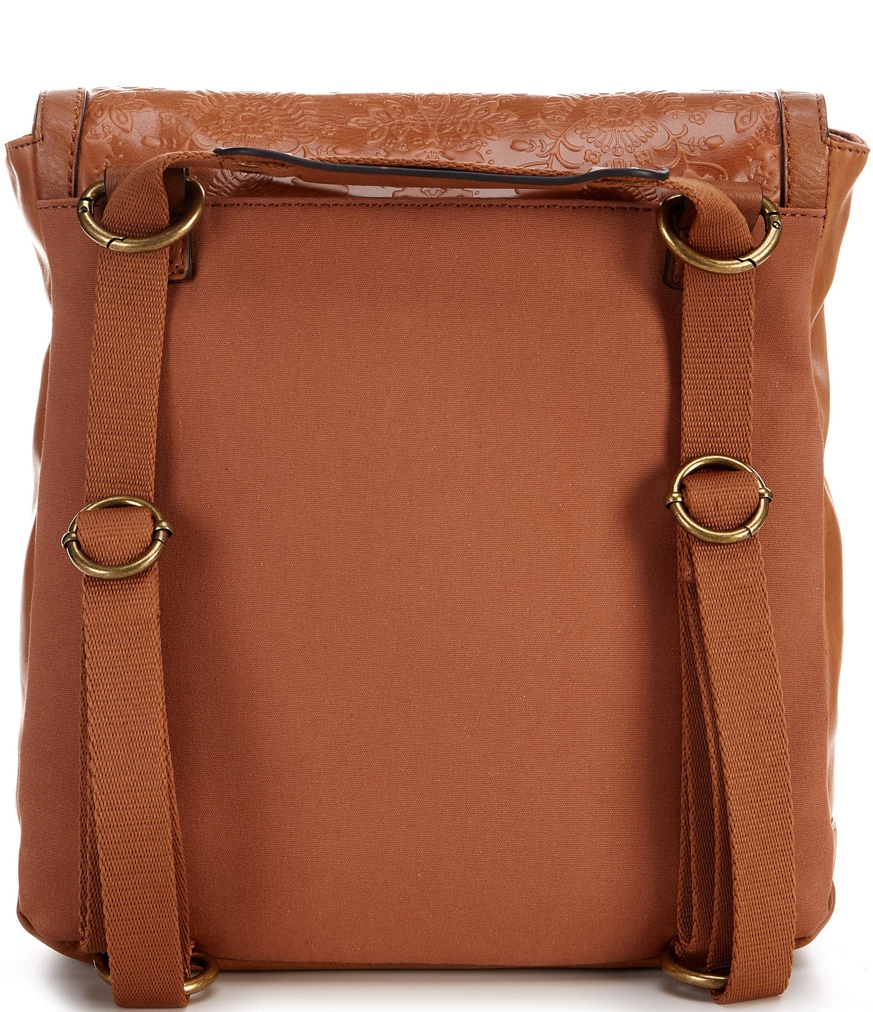 The Sak Ventura Floral Embossed Leather Convertible Backpack