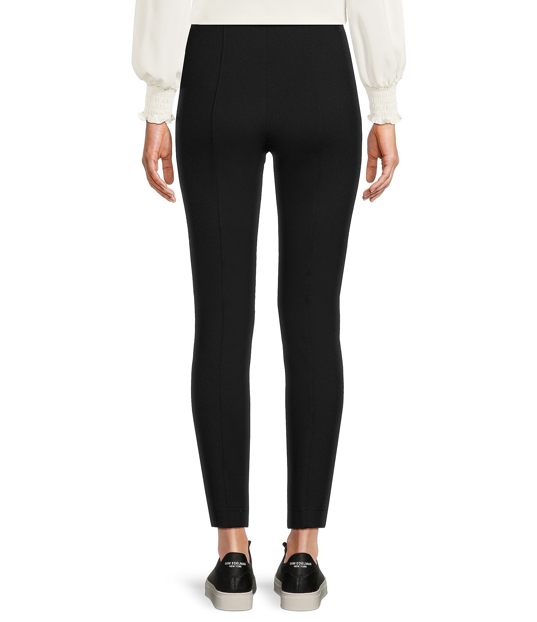 the Slim Factor fit Stretch Ponte Knit Ankle Pants