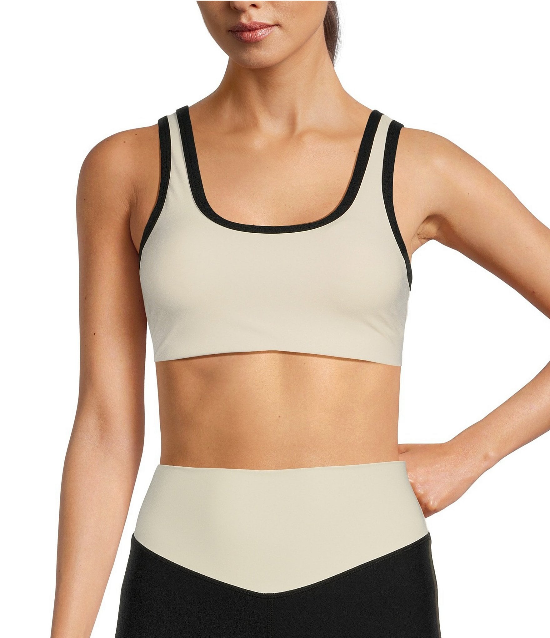 The Upside Alcaraz Harley Constrast Scoop Neck Sports Bra