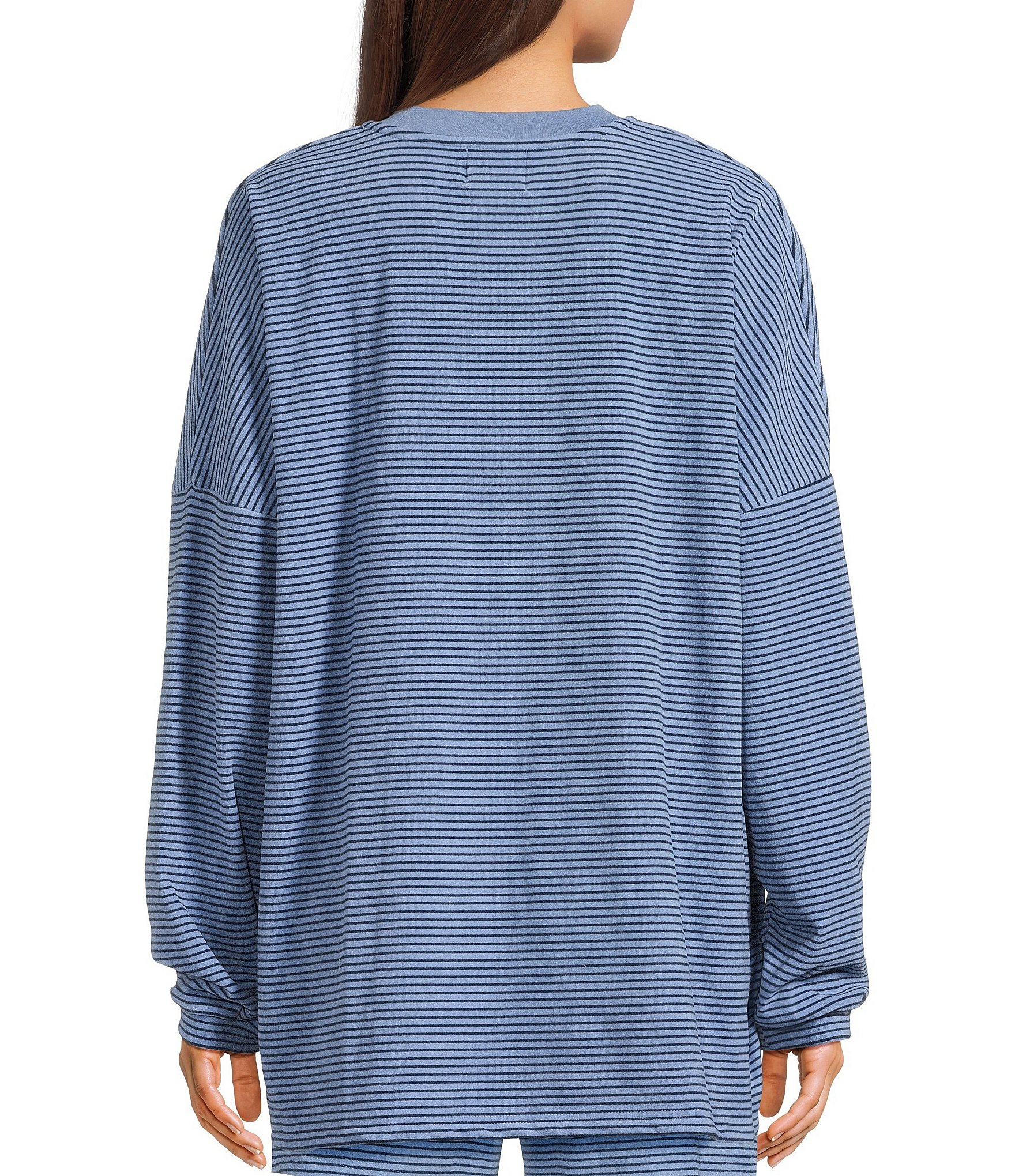 Things Between Knit Striped Long Sleeve Coordinating T-Shirt