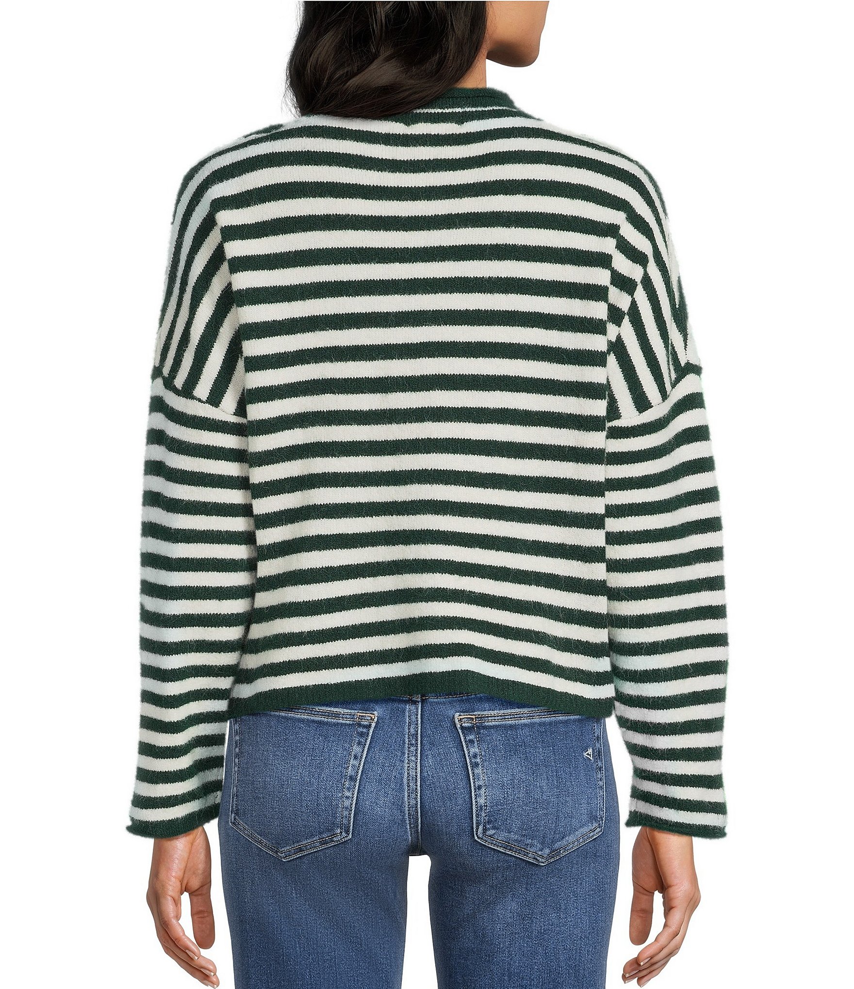 Things Between Piper Striped Button-Front Cardigan