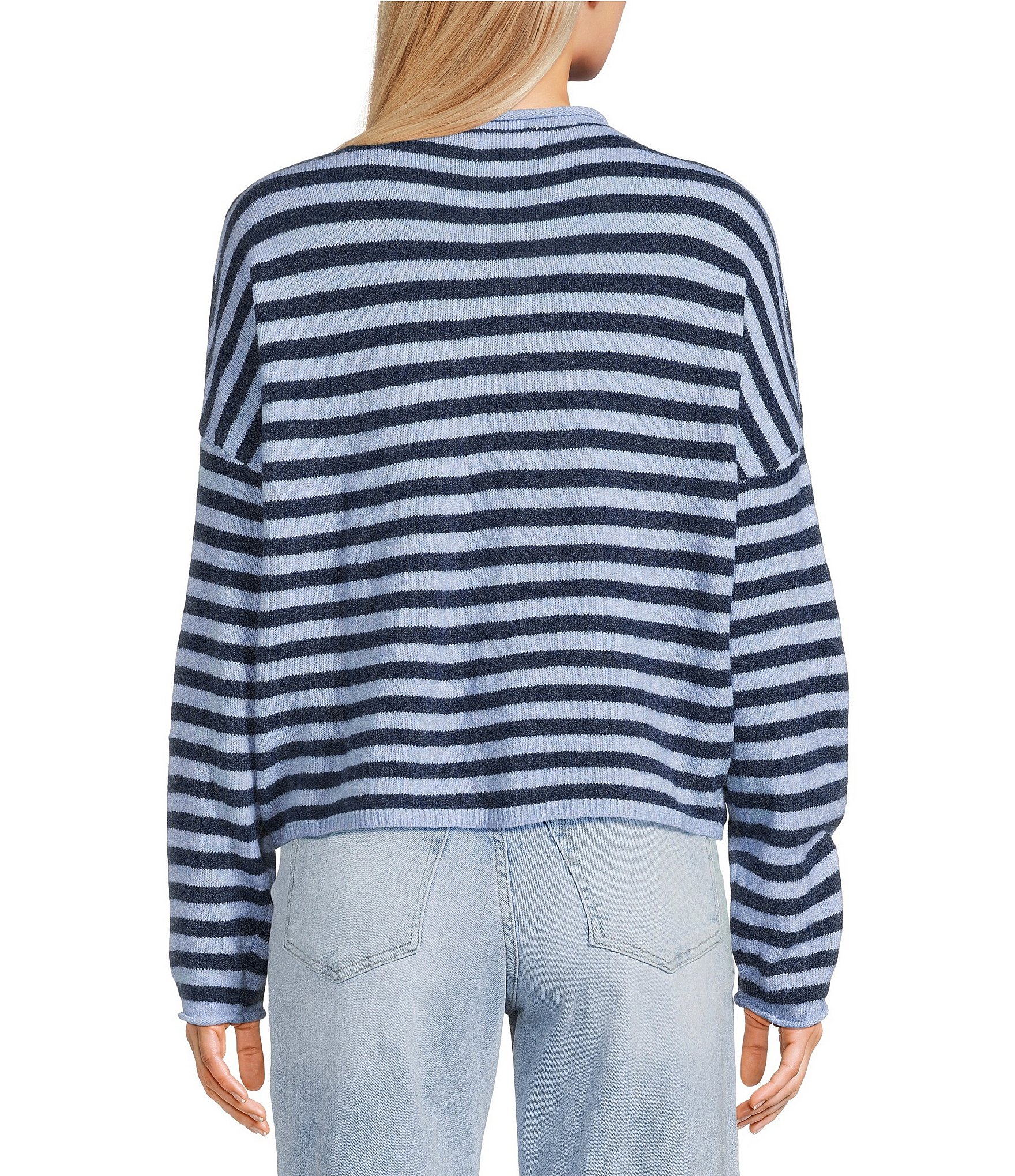Things Between Piper Striped Button-Front Cardigan
