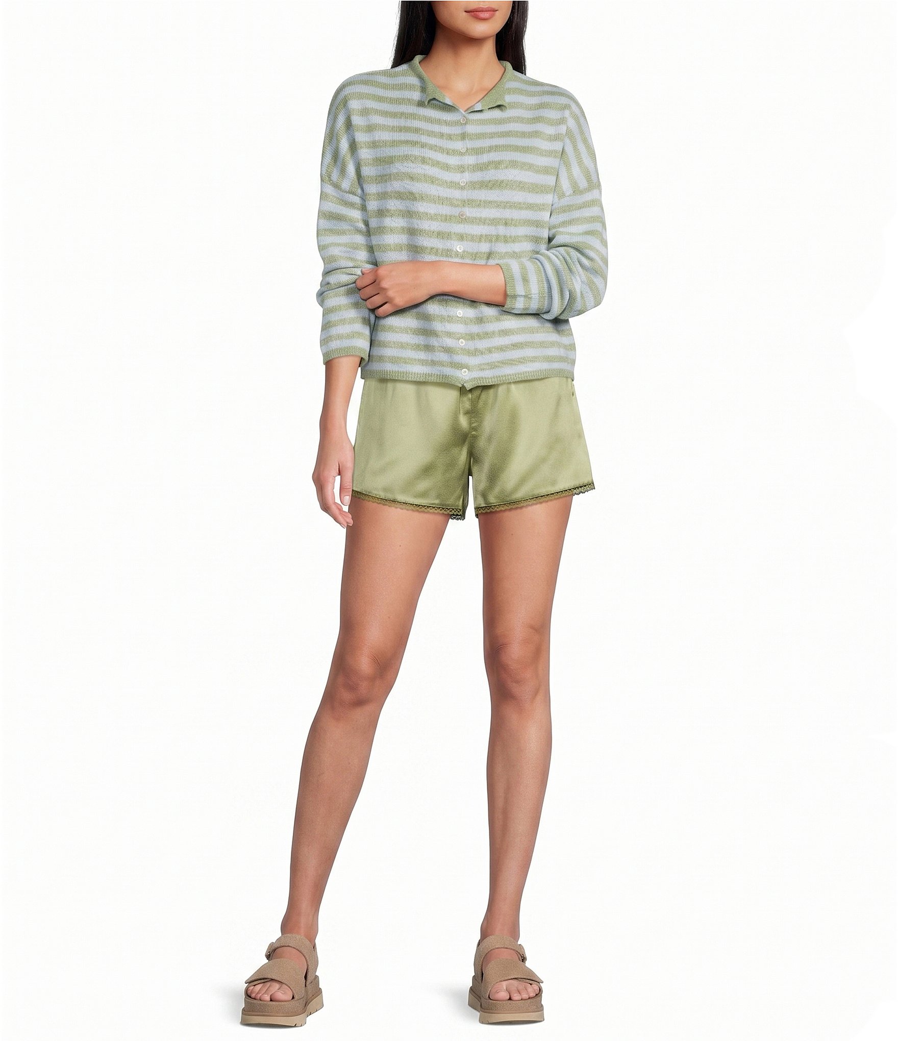 Things Between Satin Pull On Shorts