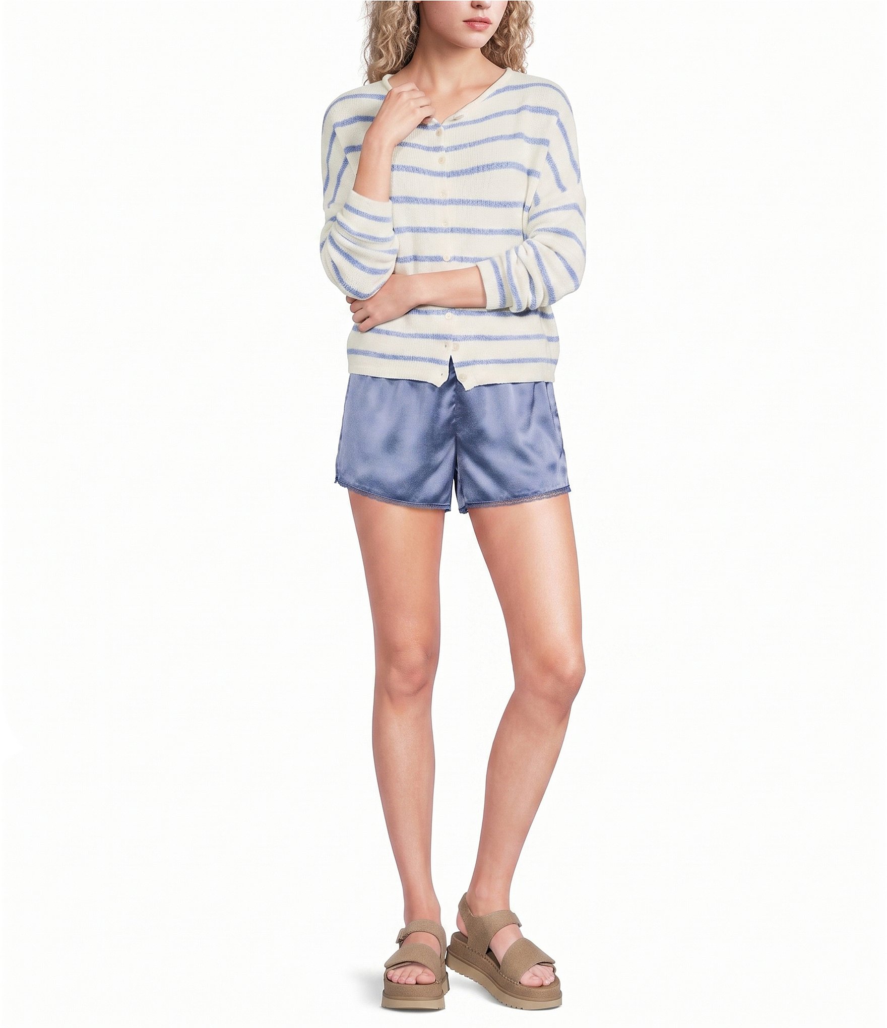 Things Between Satin Pull On Shorts
