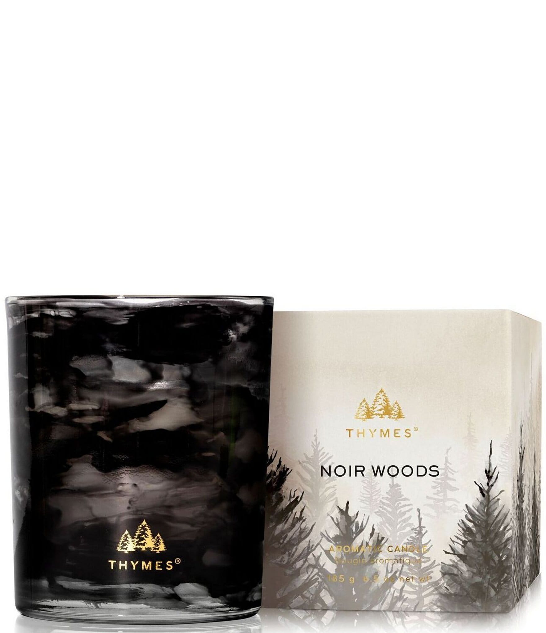 Thymes Noir Woods Poured Candle, 6.5oz.