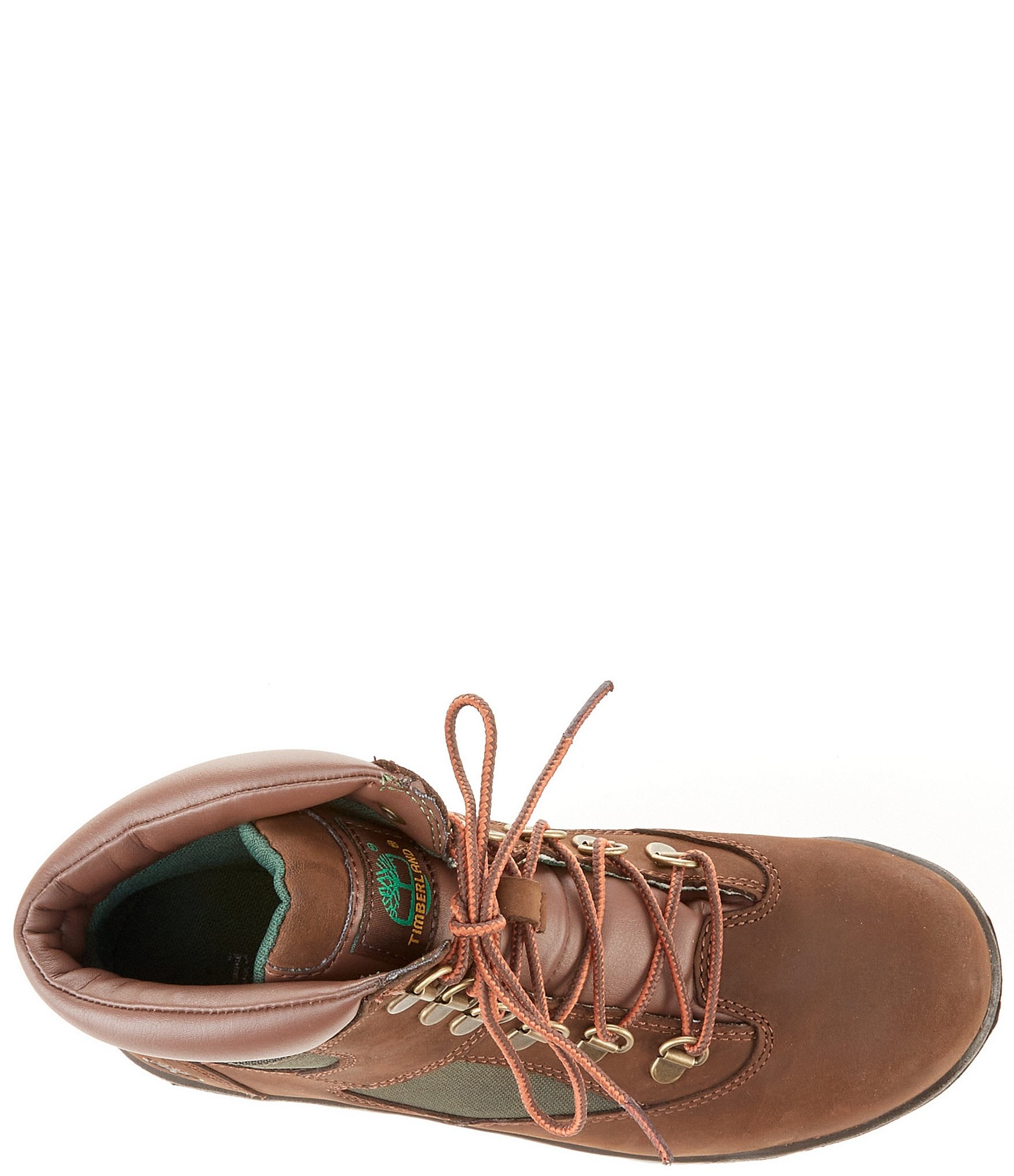 Timberland Boys' 6#double; Field Nubuck Leather Lace-Up Boots (Youth)