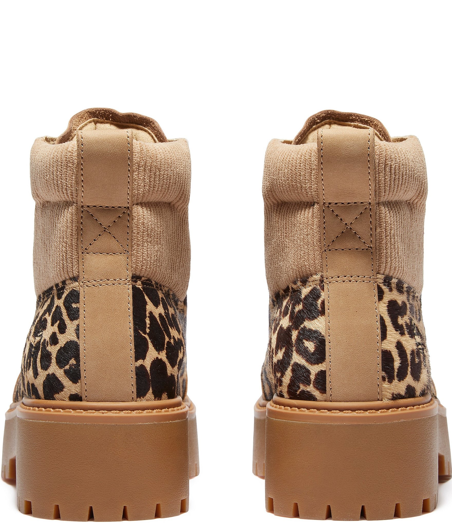 Timberland Women's Stone Street Leopard Platform Hiker Boots