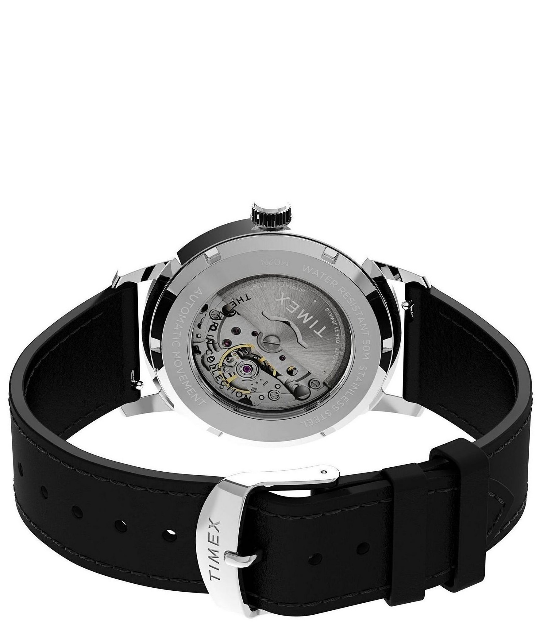 Timex Men's Marlin Automatic Leather Strap Watch
