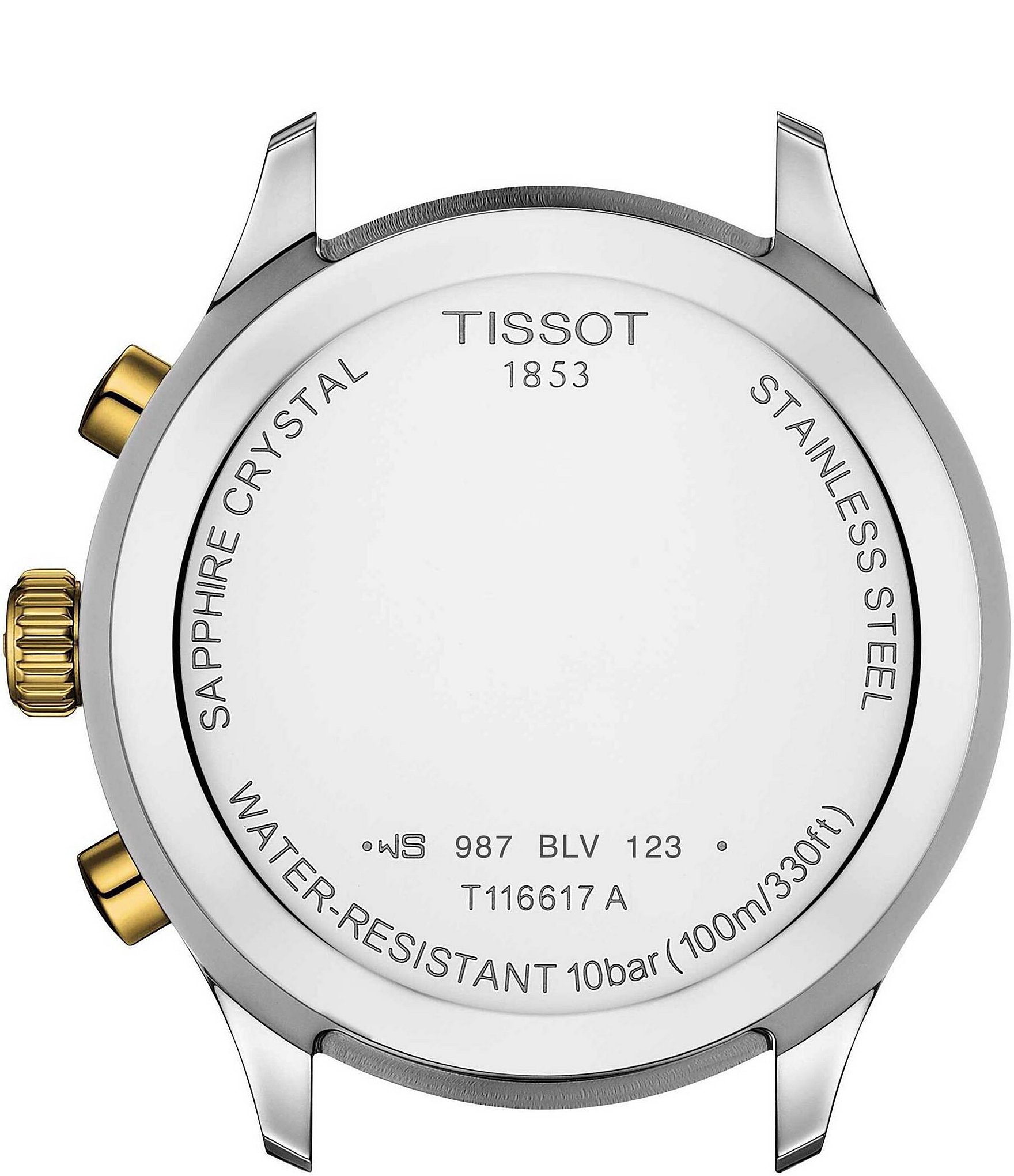 Tissot Chrono Xl Classic Two Tone Stainless Steel Navy Dial Bracelet Watch