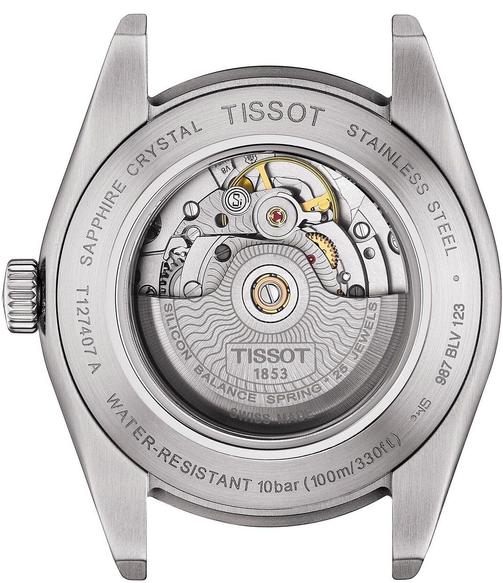 Tissot Gentleman Powermatic 80 Silicium Stainless Steel Watch