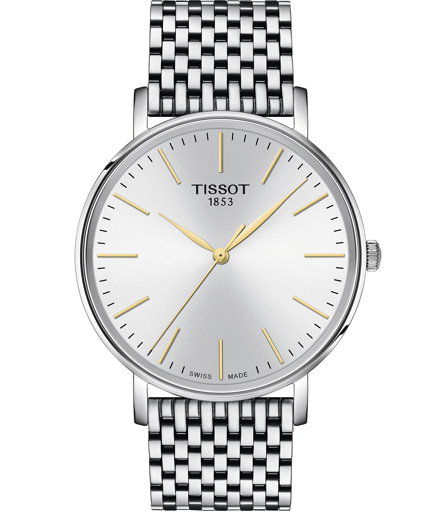 Tissot Men s Everytime Gent Analog Stainless Steel Bracelet Watch