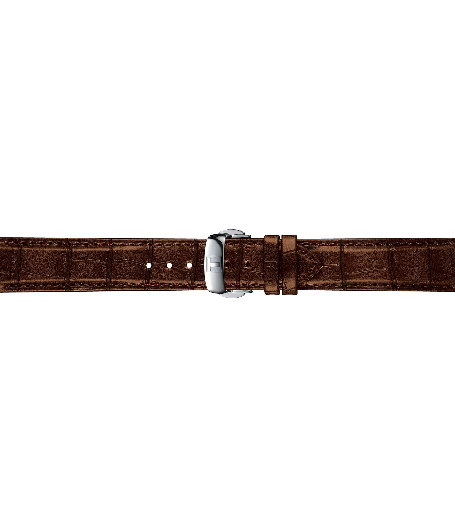 Tissot Men's Le Locle Powermatic 80 Open Heart Automatic Brown Leather Strap Watch