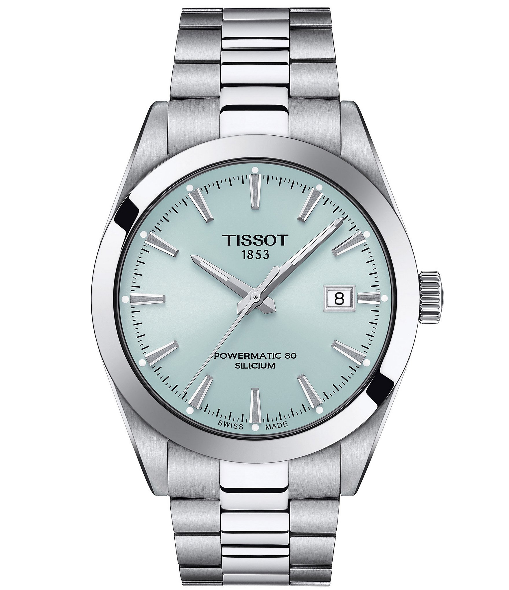 Tissot Men's Gentleman Powermatic 80 Automatic Stainless Steel Bracelet Watch