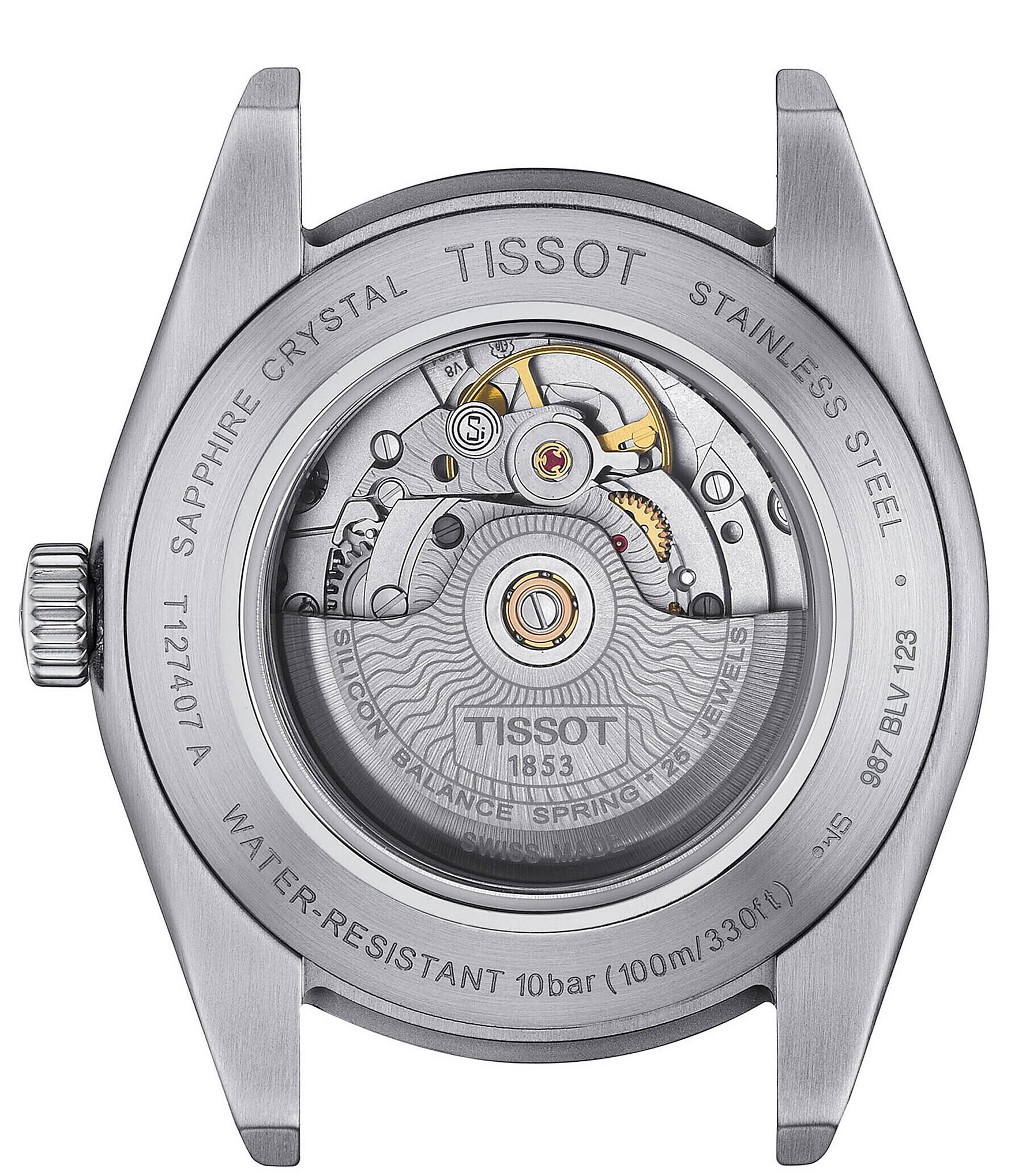 Tissot Men's Gentleman Powermatic 80 Automatic Stainless Steel Bracelet Watch