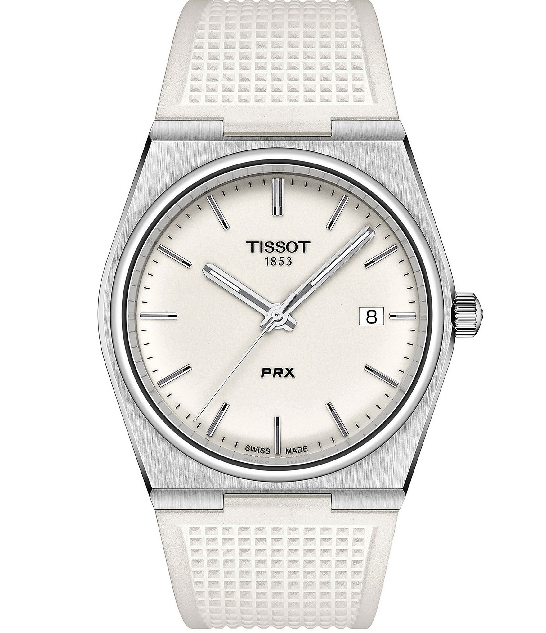 Tissot Men's Prx Quartz Analog White Strap Watch | Dillard's