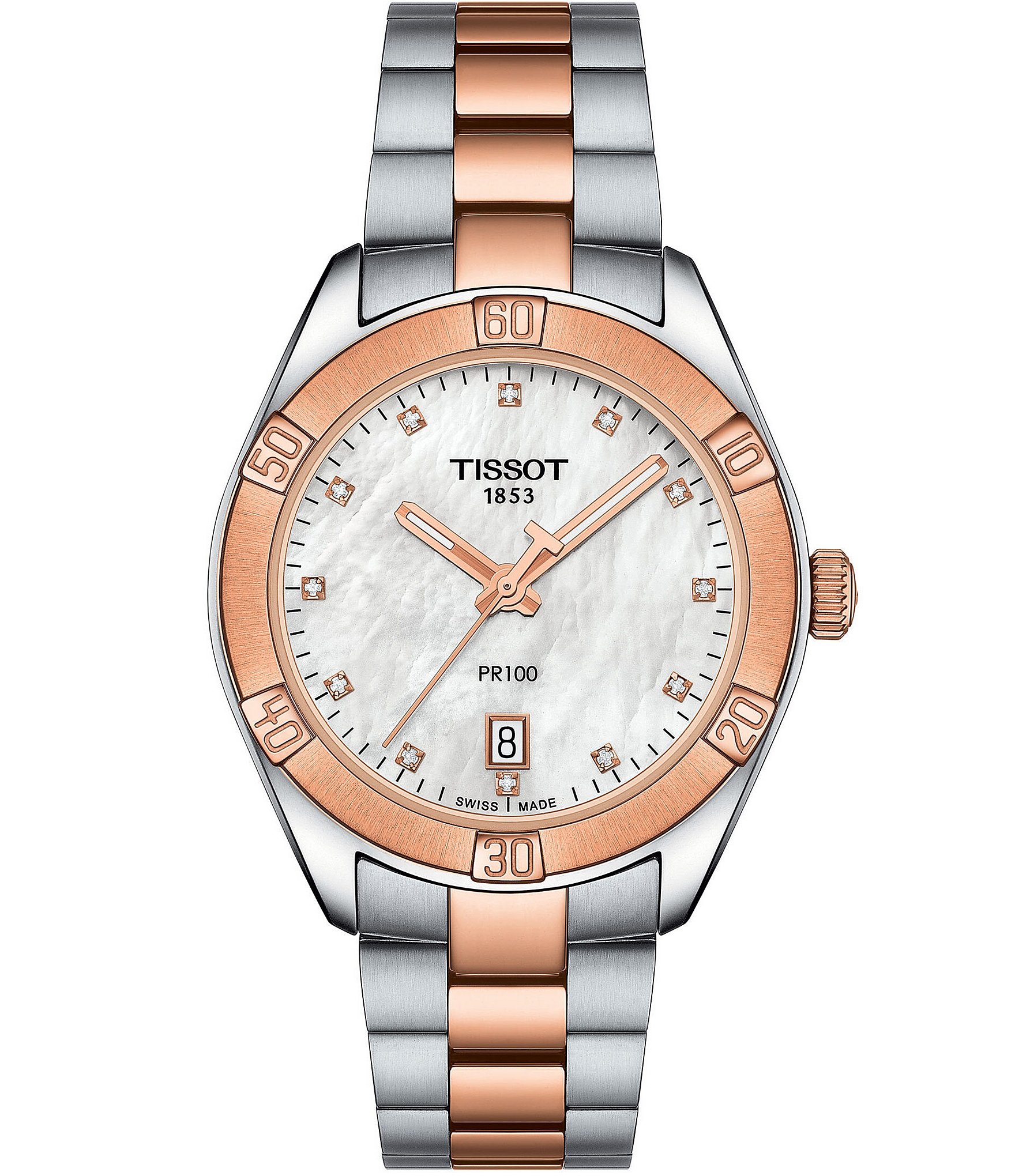 Tissot PR 100 Sport Chic Two-Tone Watch