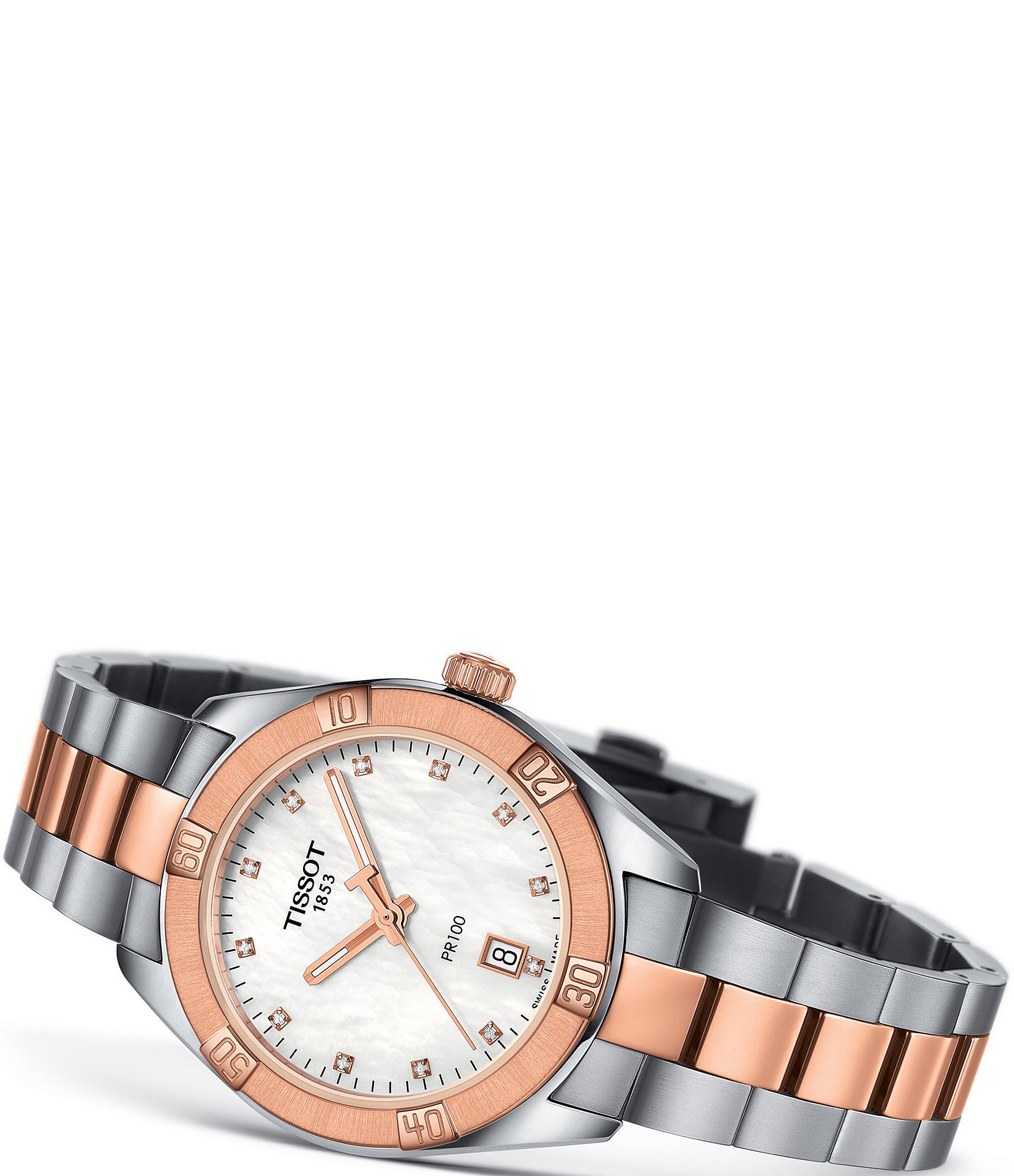 Tissot PR 100 Sport Chic Two-Tone Watch