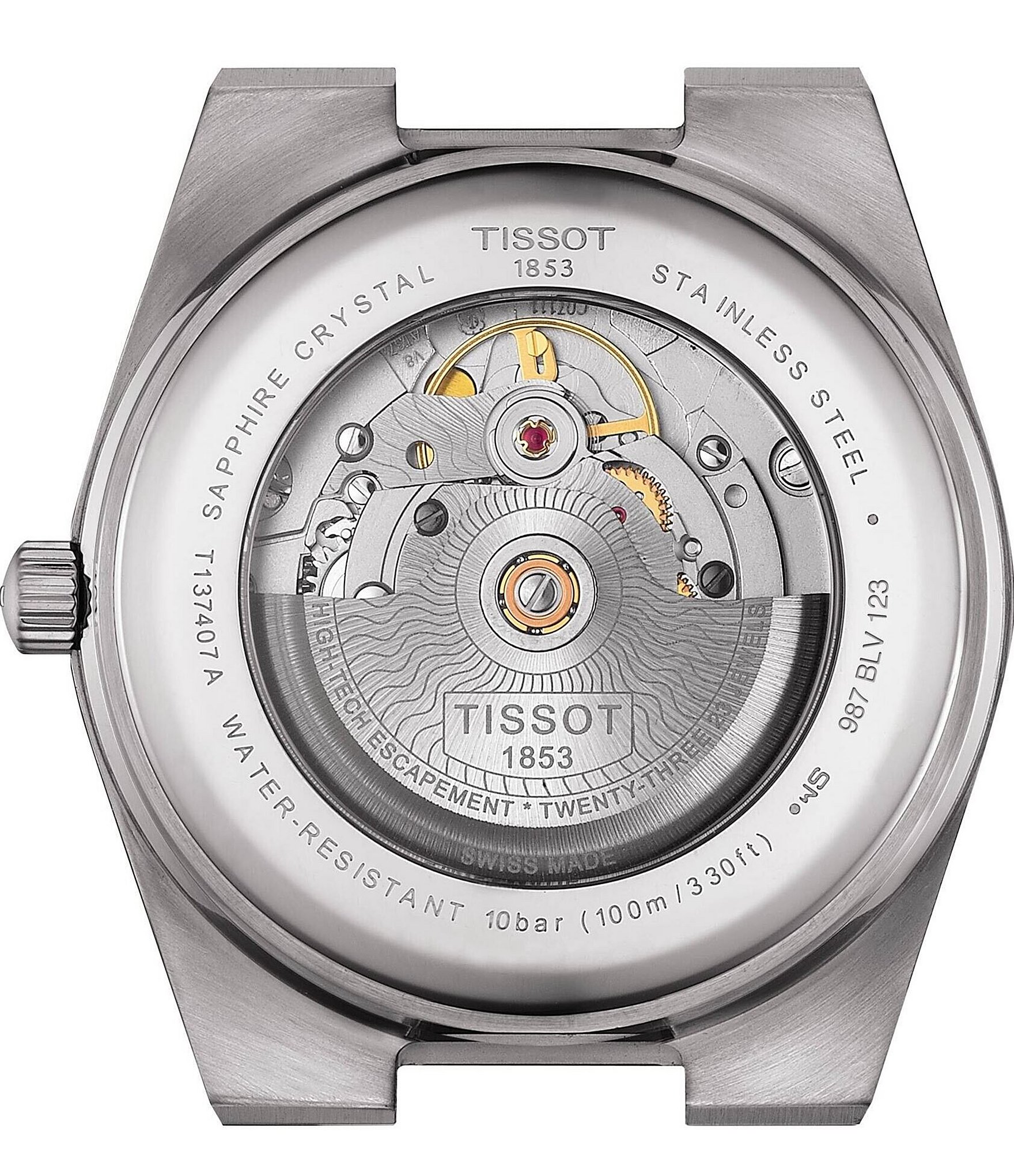 Tissot Men's Prx Automatic Tonneau Stainless Steel Bracelet Watch