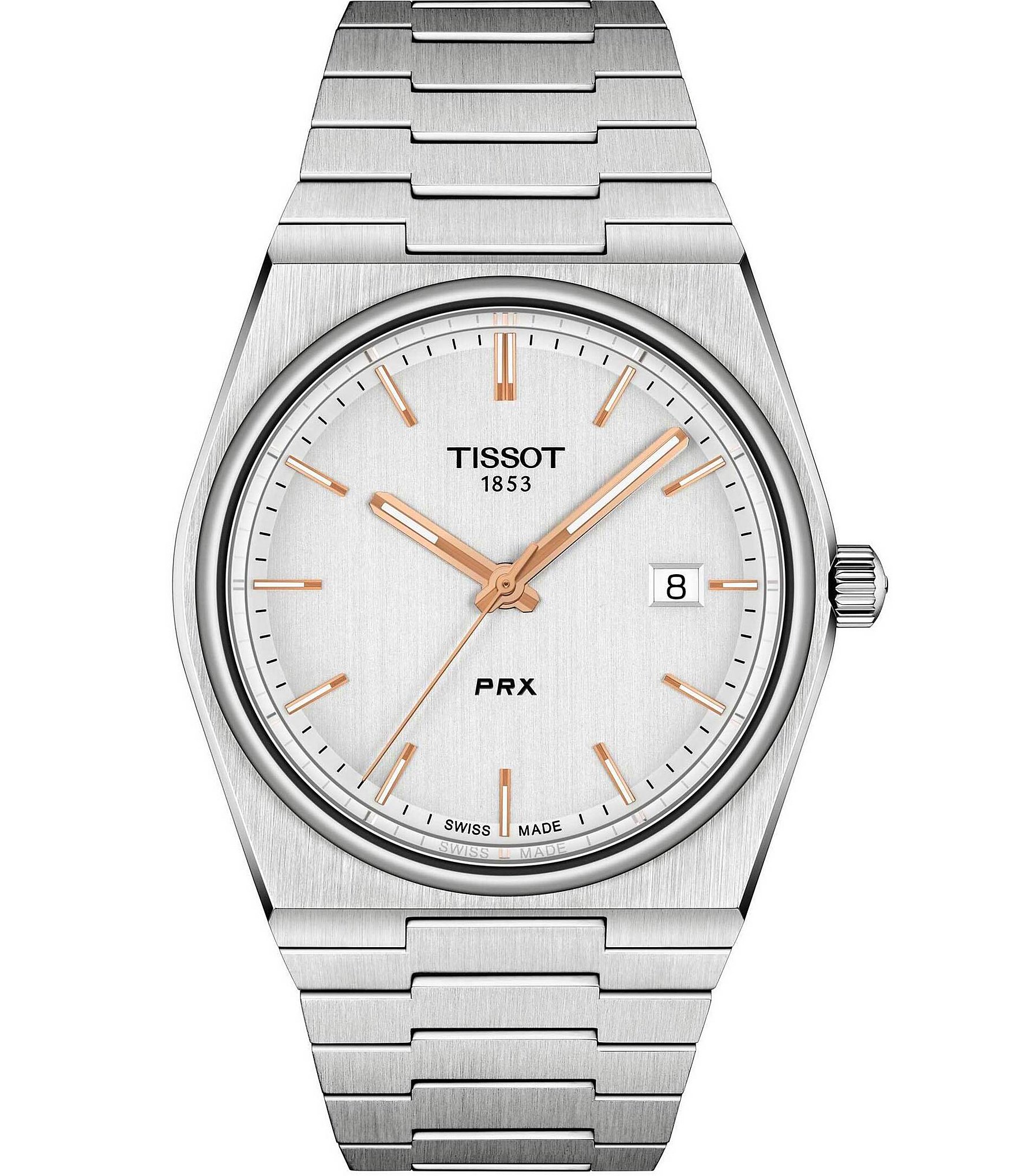 Tissot PRX Stainless Steel Analog Bracelet Watch | Dillard's