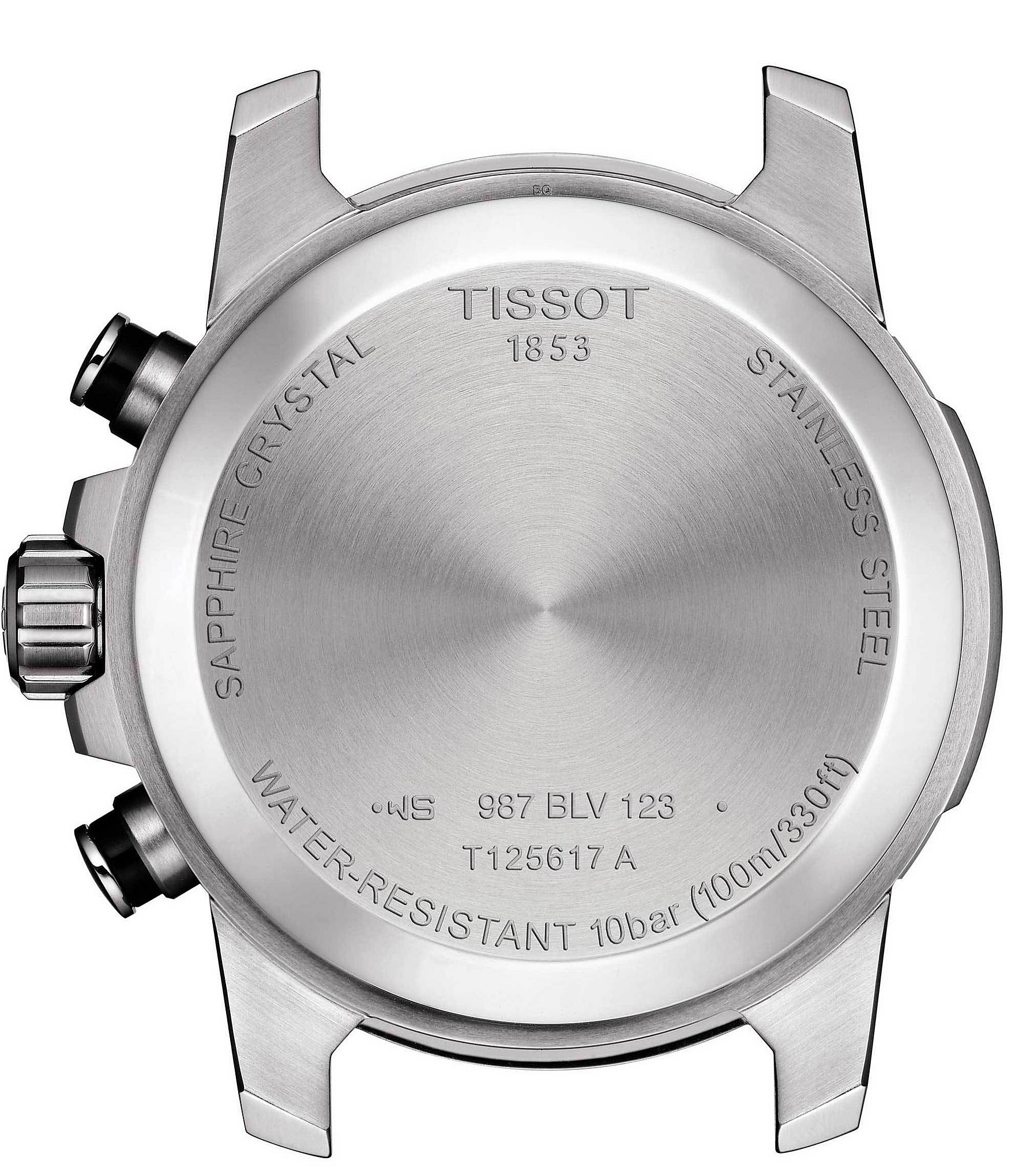 Tissot Supersport Black Leather Strap Chronograph Watch