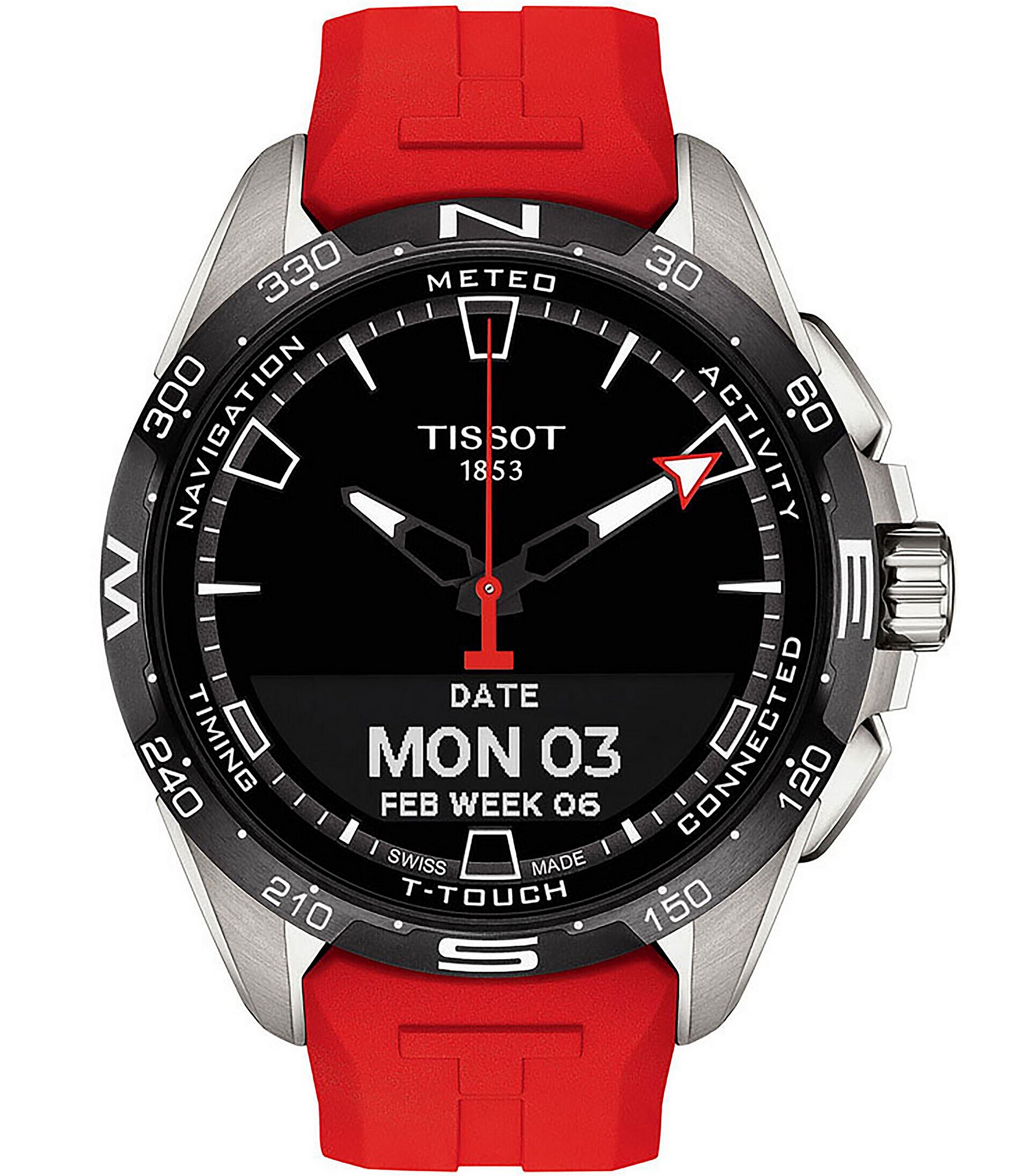 Tissot T-Touch Connect Red Strap Solar Watch