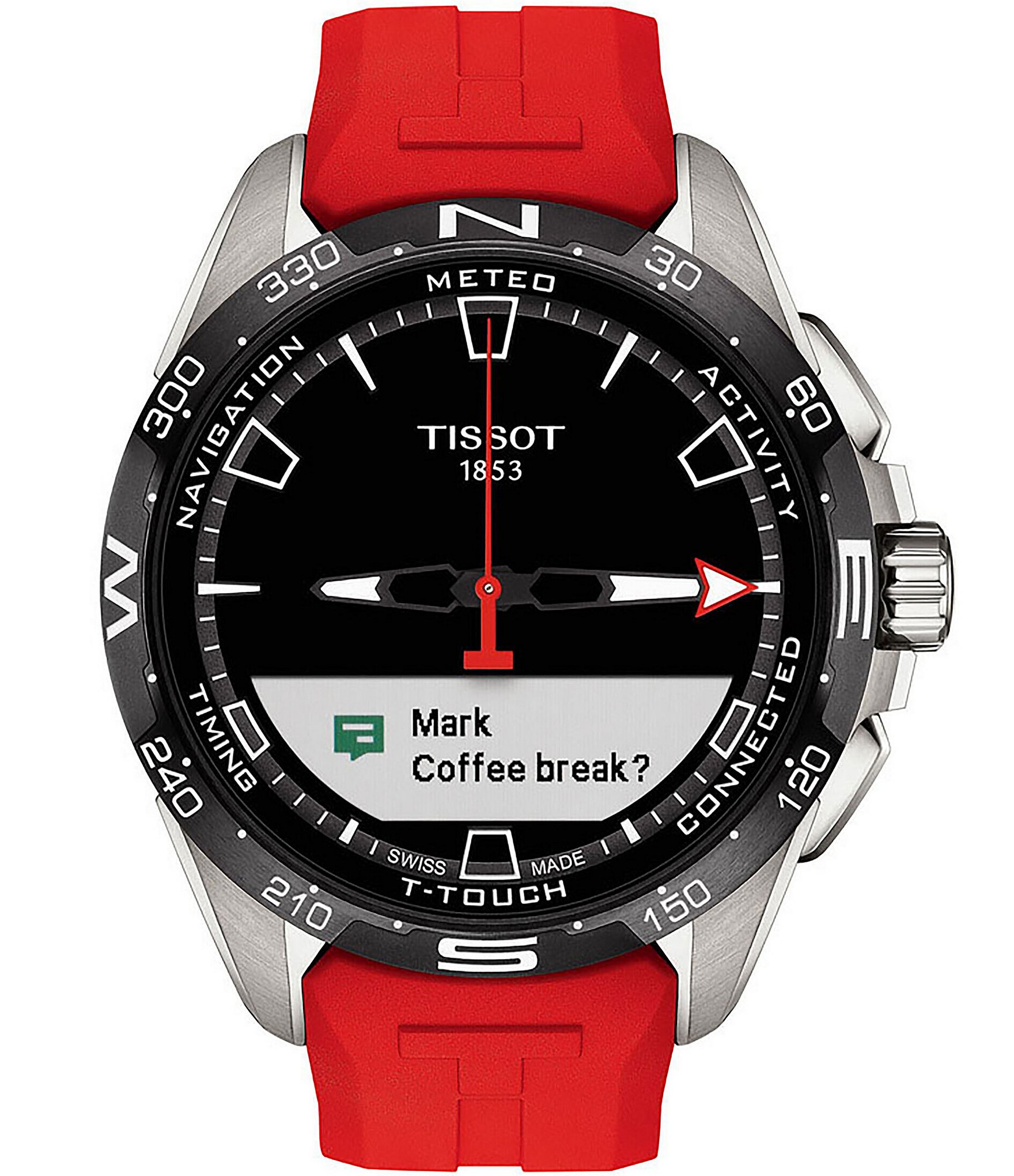 Tissot T-Touch Connect Red Strap Solar Watch