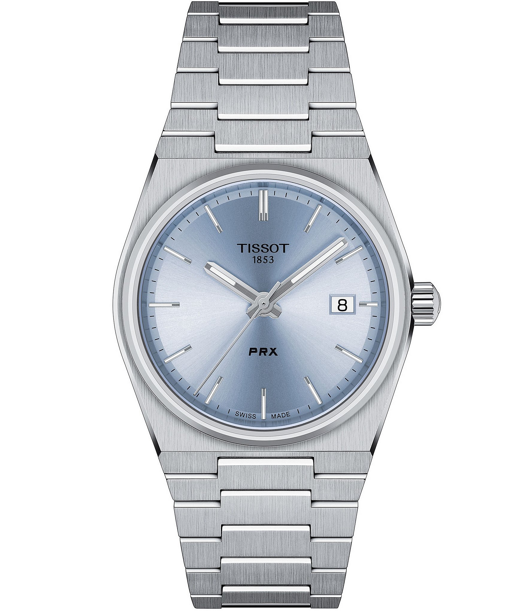 Tissot Unisex Prx Quartz Analog Stainless Bracelet Watch