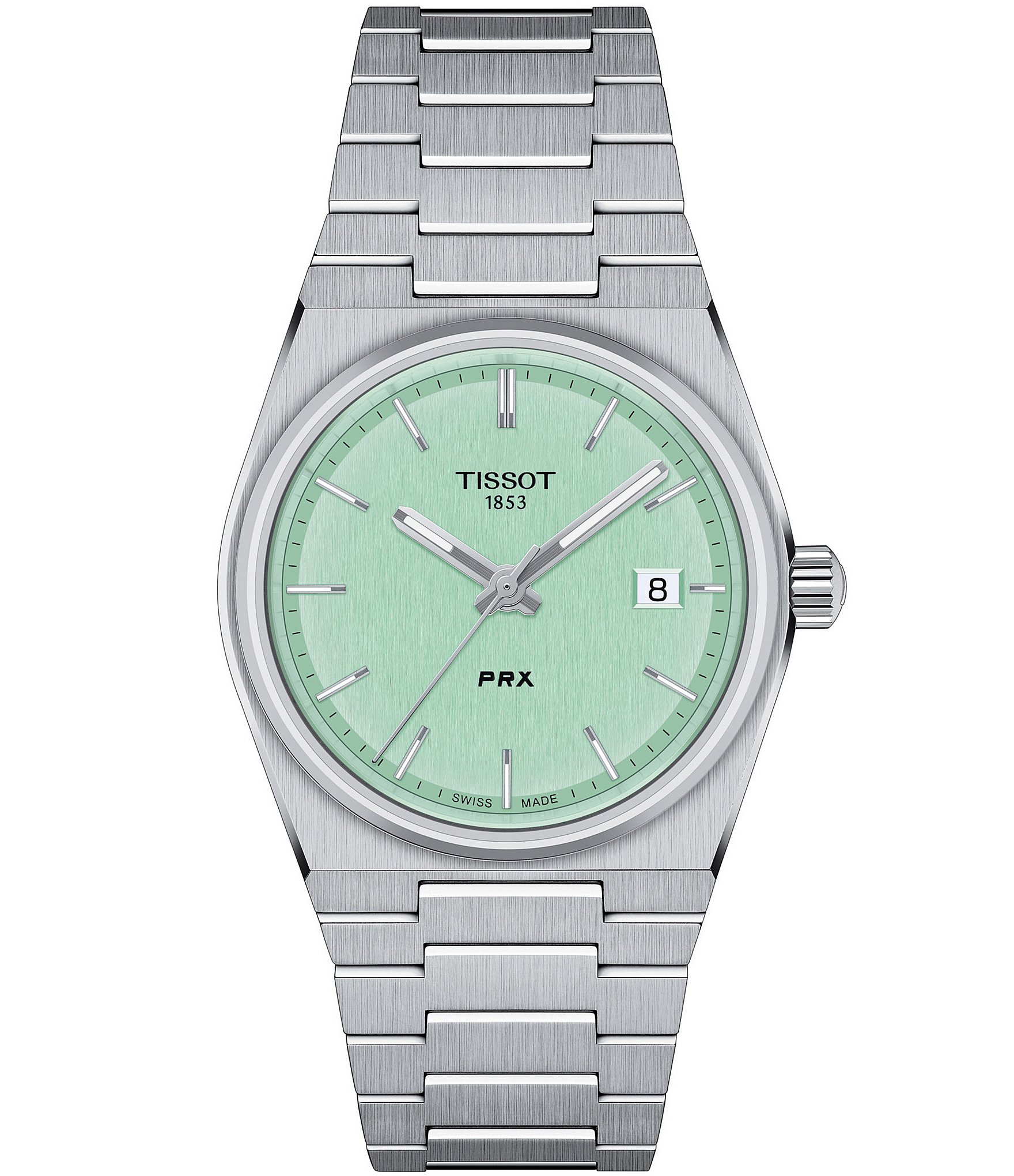 Tissot Unisex PRX Quartz Analog Stainless Steel Bracelet Watch ...