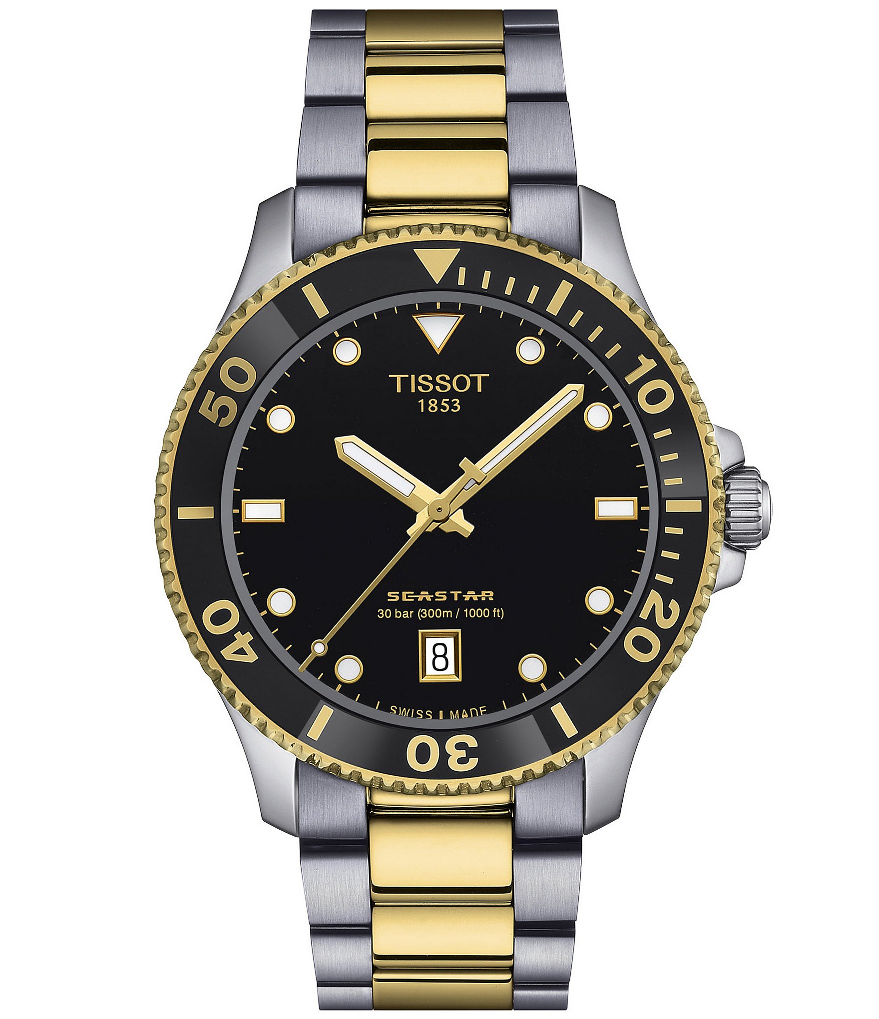 Tissot two tone mens cheap watch