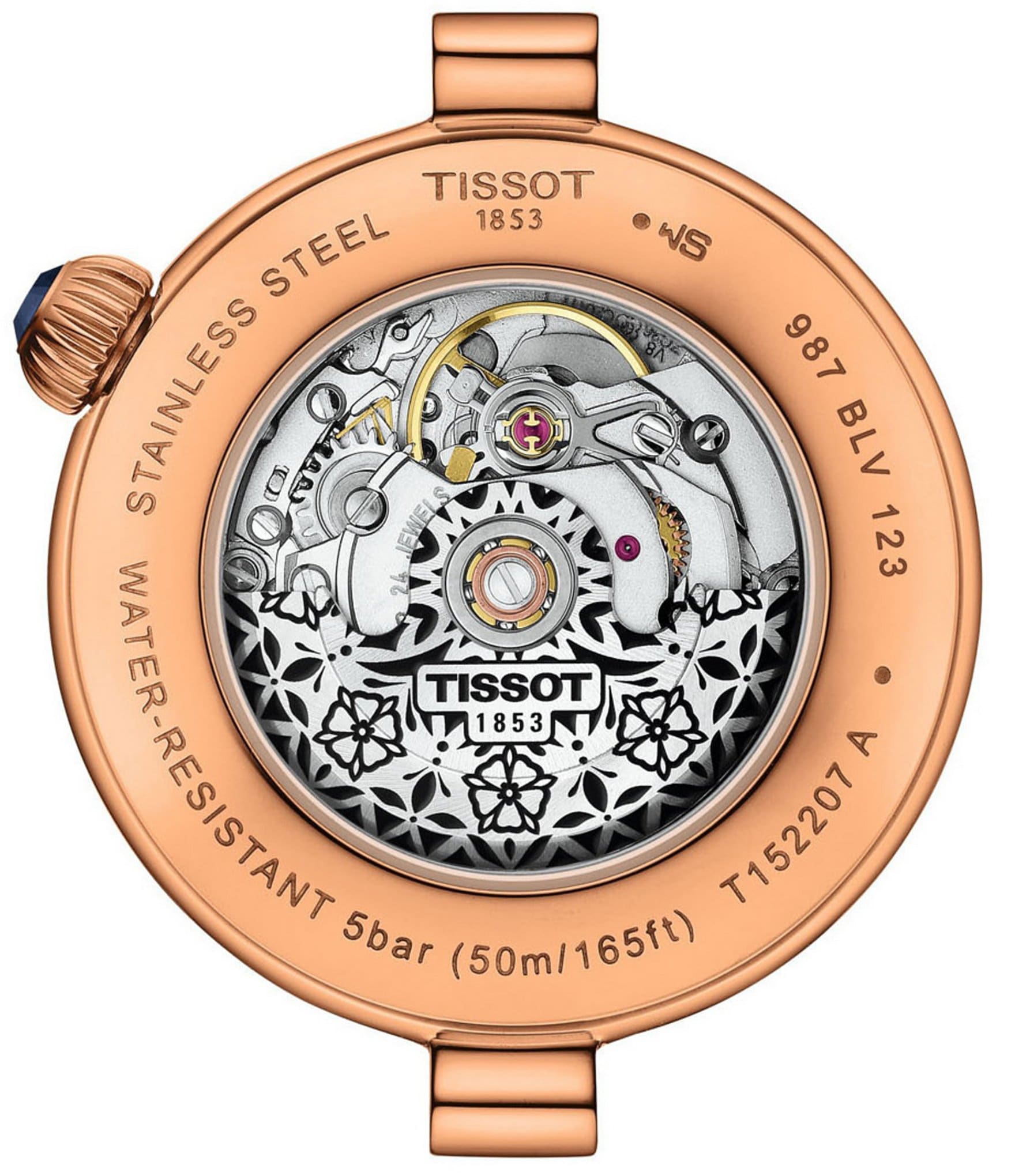 Tissot Women's Desir Automatic Grey Leather Strap Watch
