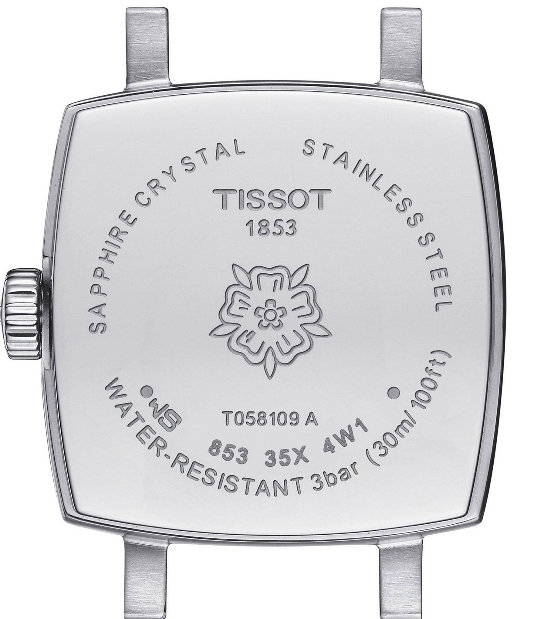 Tissot Women's Lovely Quartz Analog Square Stainless Steel Bracelet Watch