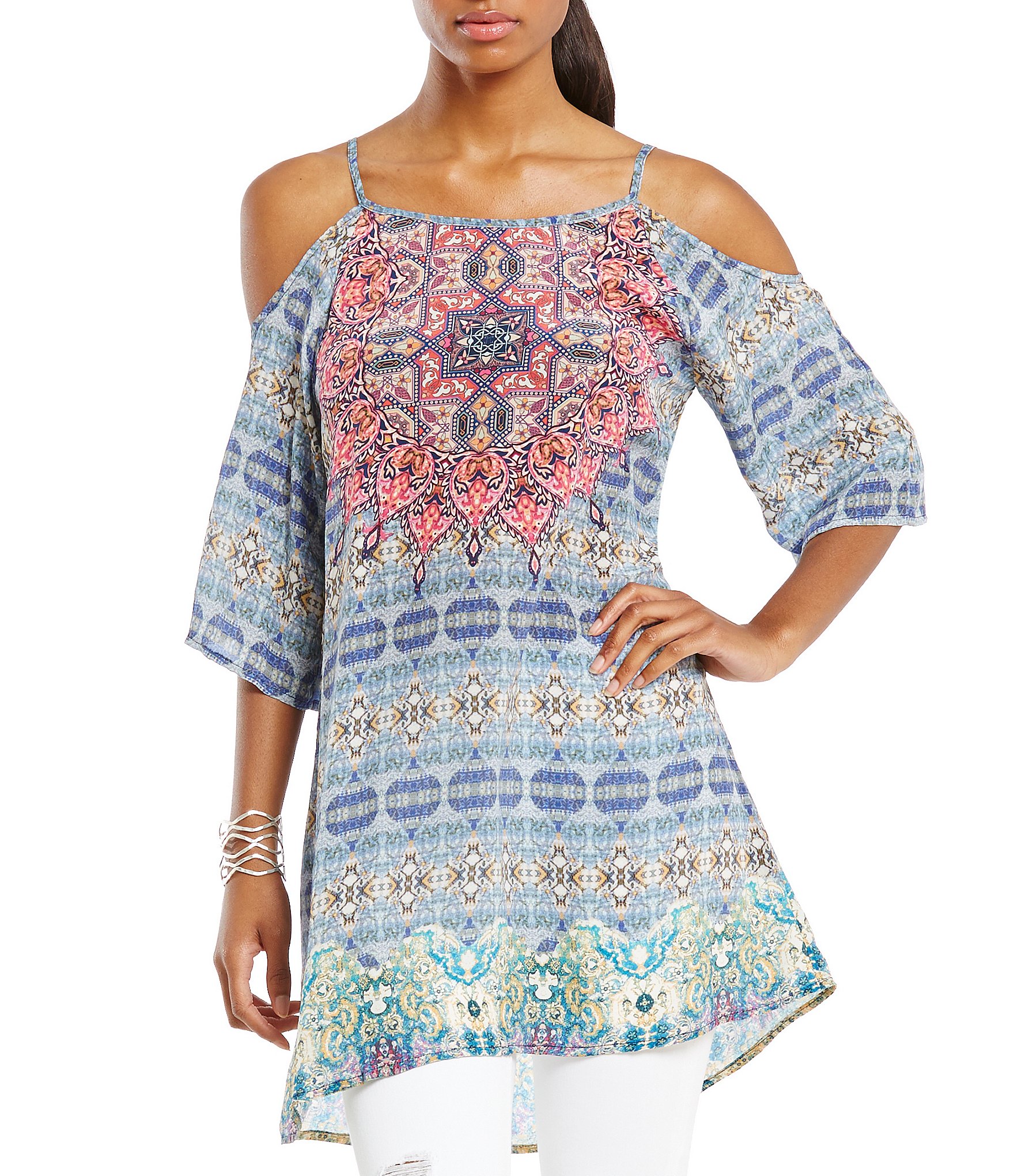 tolani fara cold shoulder tunic dillards tolani fara cold shoulder tunic dillards