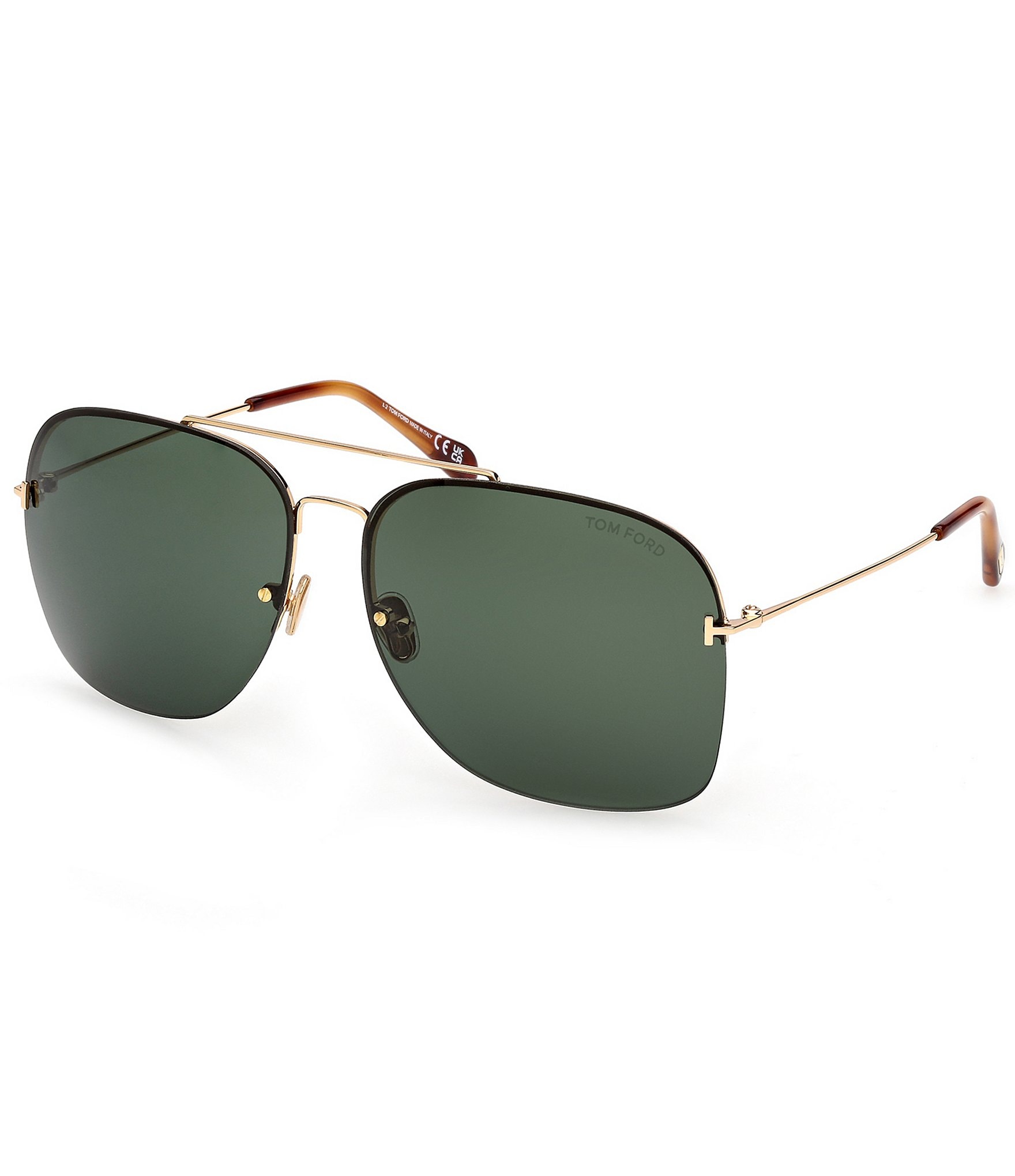 Occhiali Da Sole TOM FORD Unisex Modello TF0986 &ndash; Lenti Grigie, Montatura Tartarugata, Misura 56mm