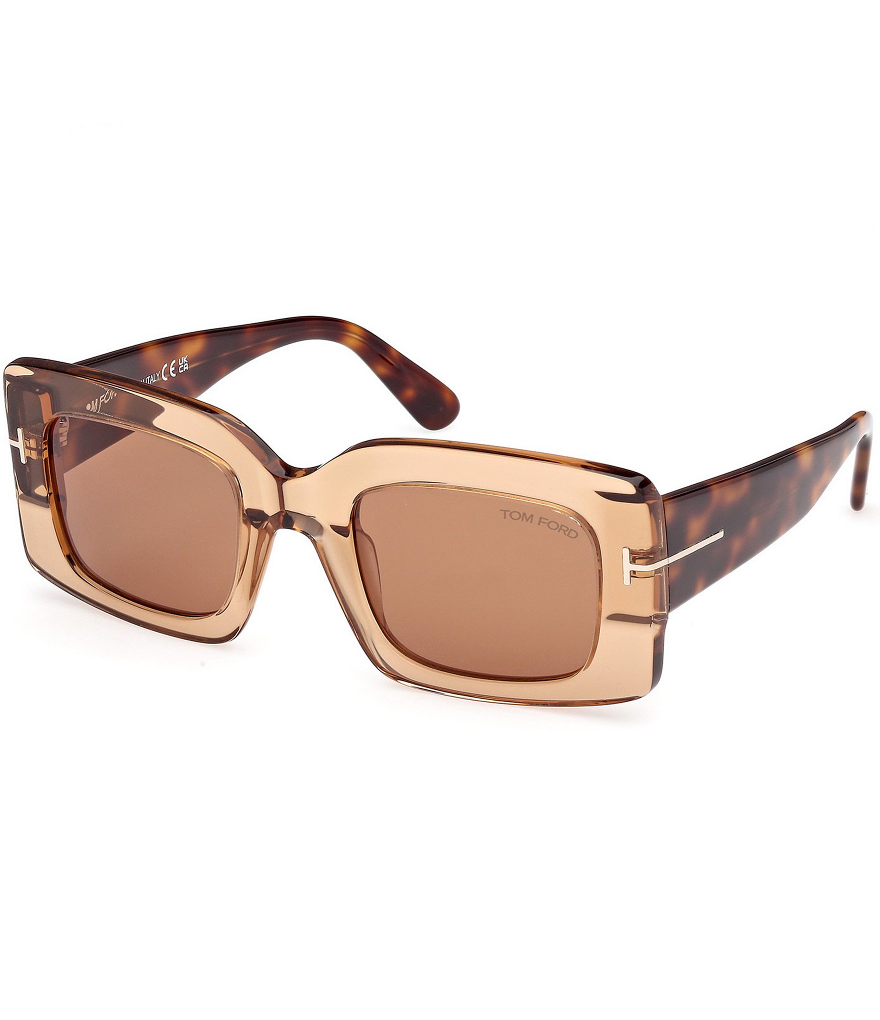 Tom Ford Women's Geometric Sunglasses Blonde retailer Havana Brown / Blu grad 55/19/140