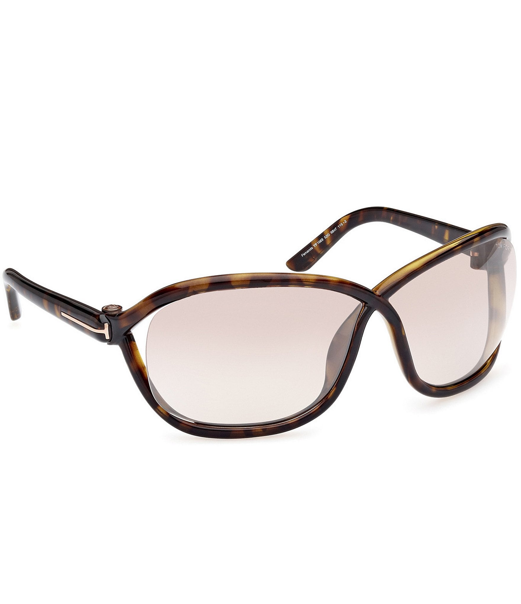 TOM FORD Women's Fernanda 68mm Tortoise Butterfly Sunglasses