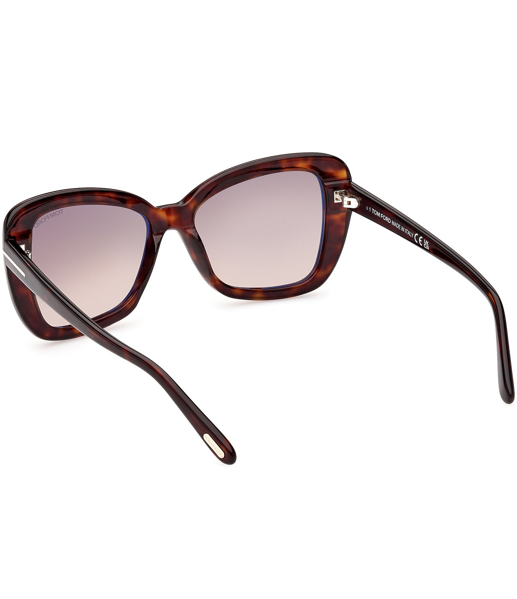 TOM FORD Women's Maeve 55mm Tortoise Butterfly Sunglasses