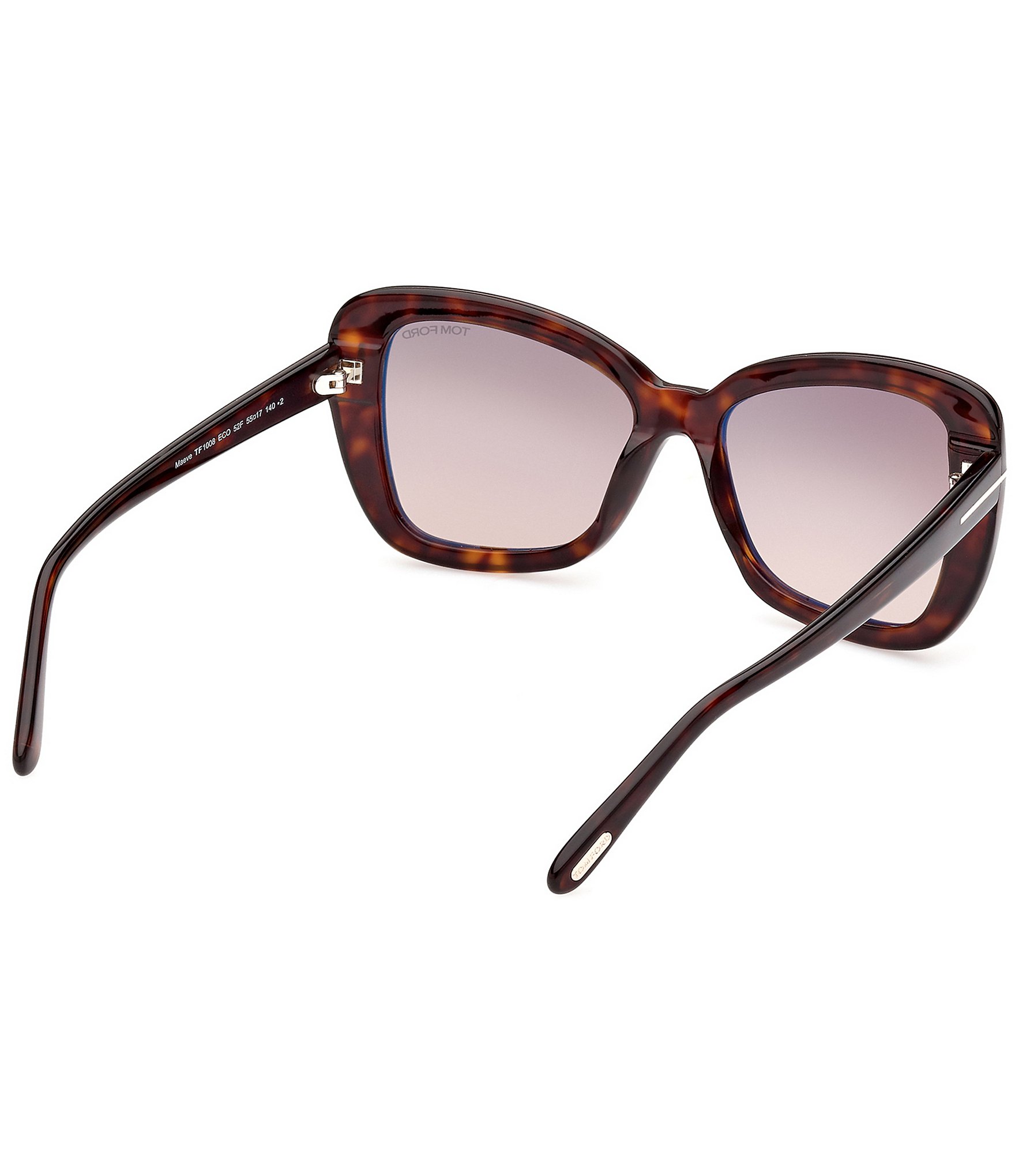 TOM FORD Women's Maeve 55mm Tortoise Butterfly Sunglasses