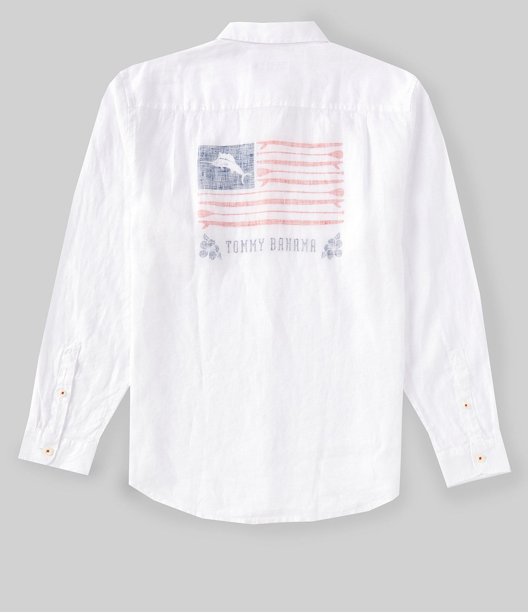 Tommy Bahama Americana Marlin And Stripes Long Sleeve Woven Shirt ...