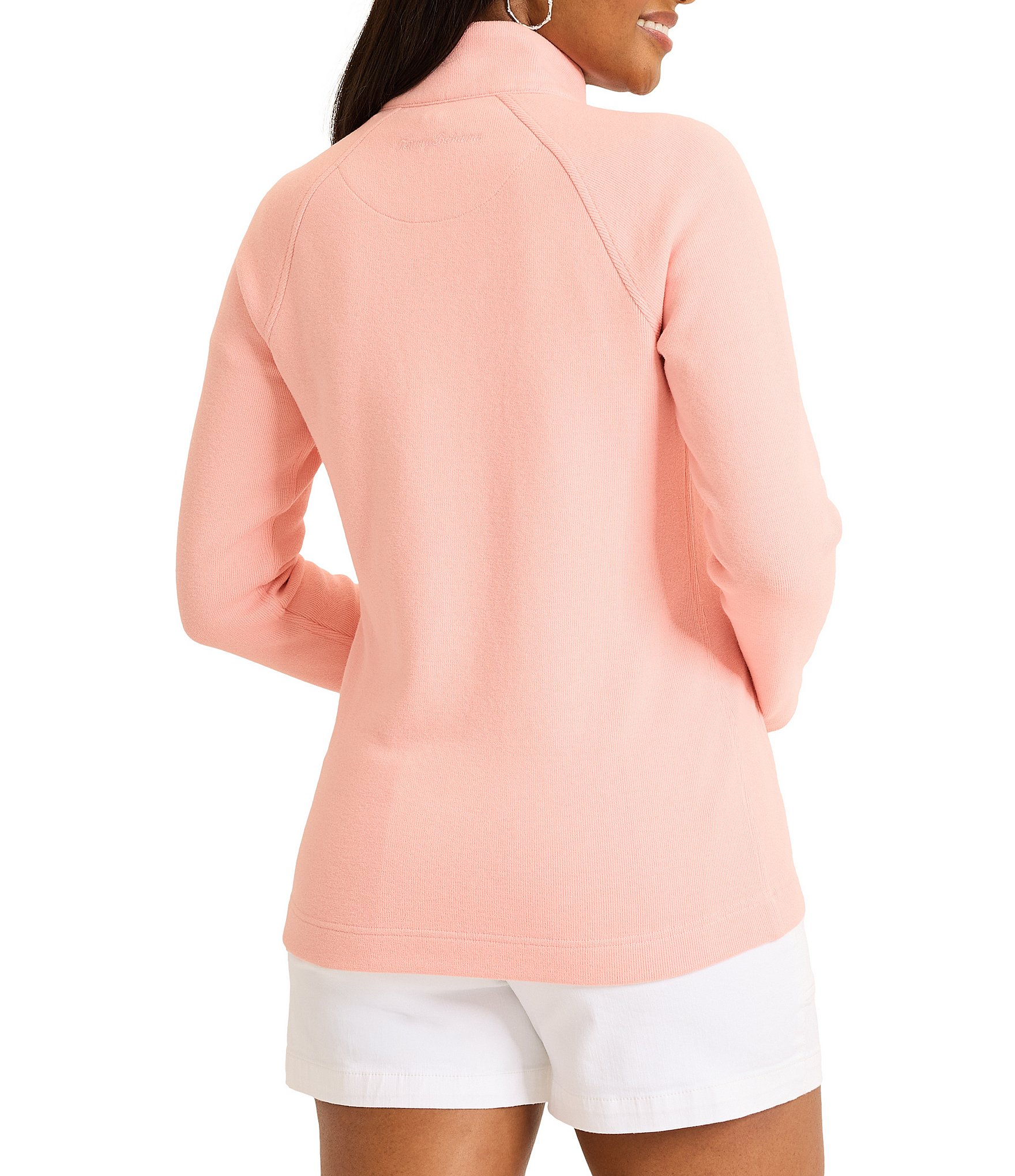 Tommy Bahama Aruba Full Zip Stand Collar Long Sleeve Sweatshirt