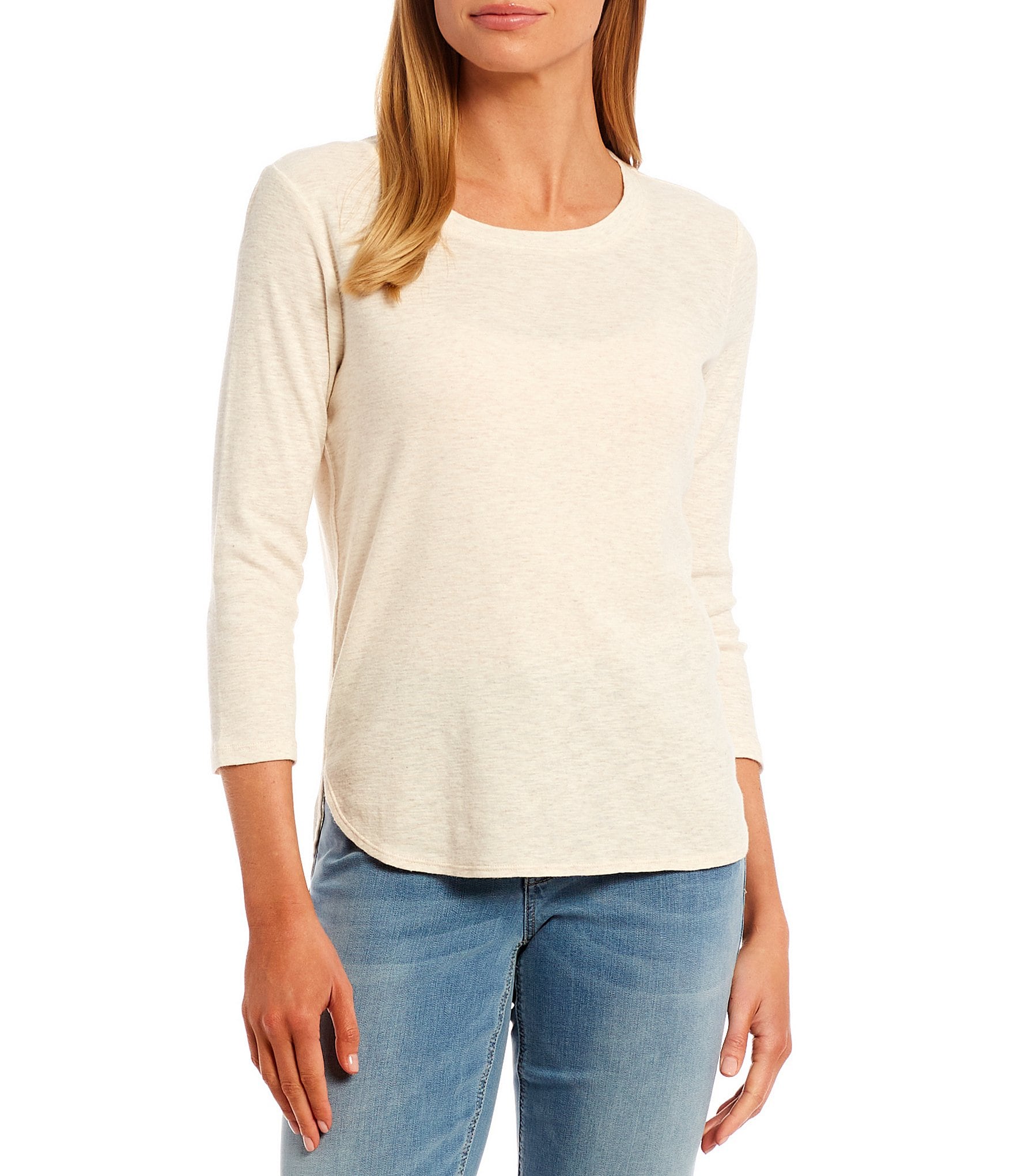 CREW/ROUND NECK Short Sleeve Women/Junior Solid Top Cotton T Shirt S-XL