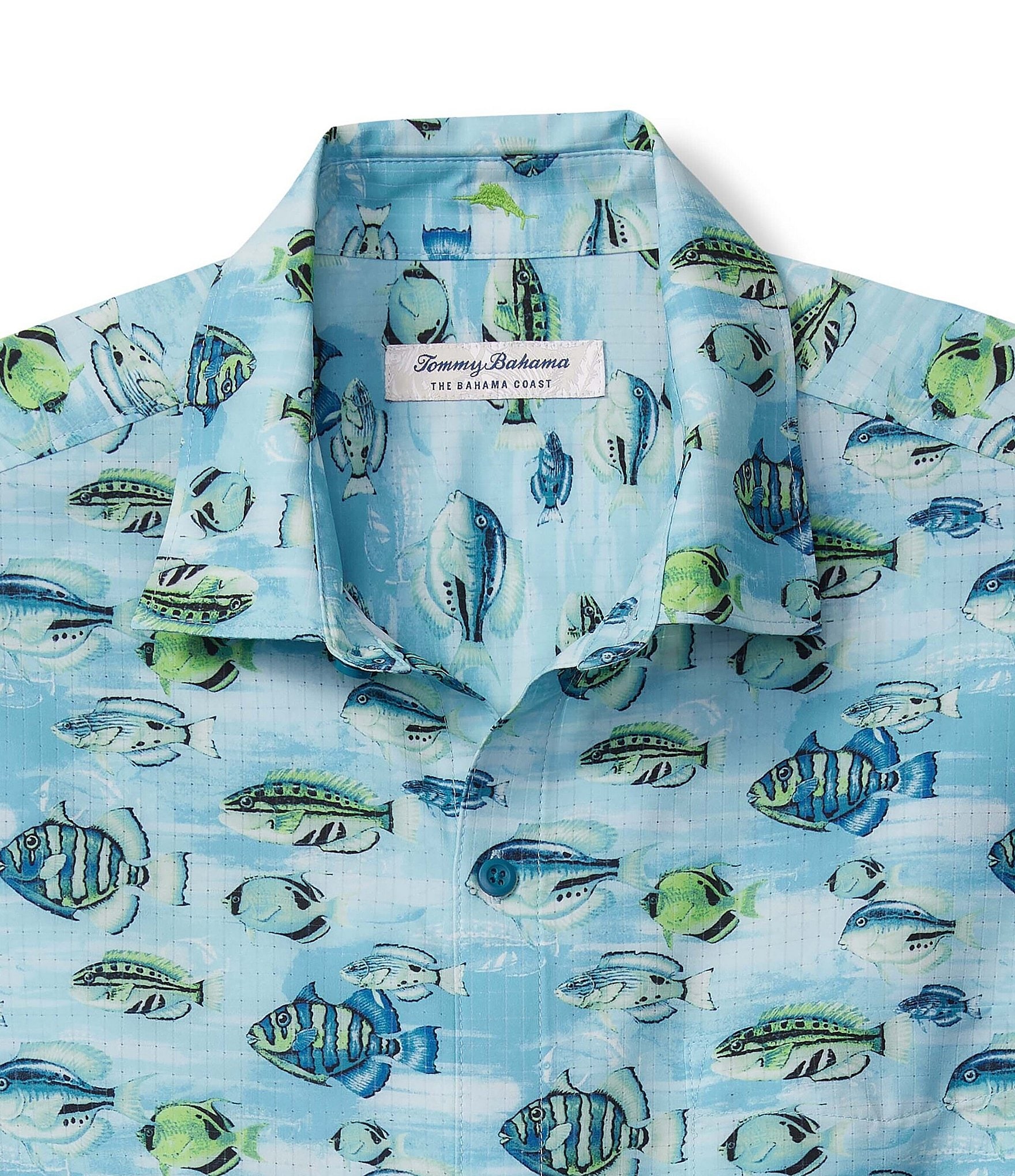 Tommy Bahama Bahama Coast Fintastic Printed Short Sleeve Shirt