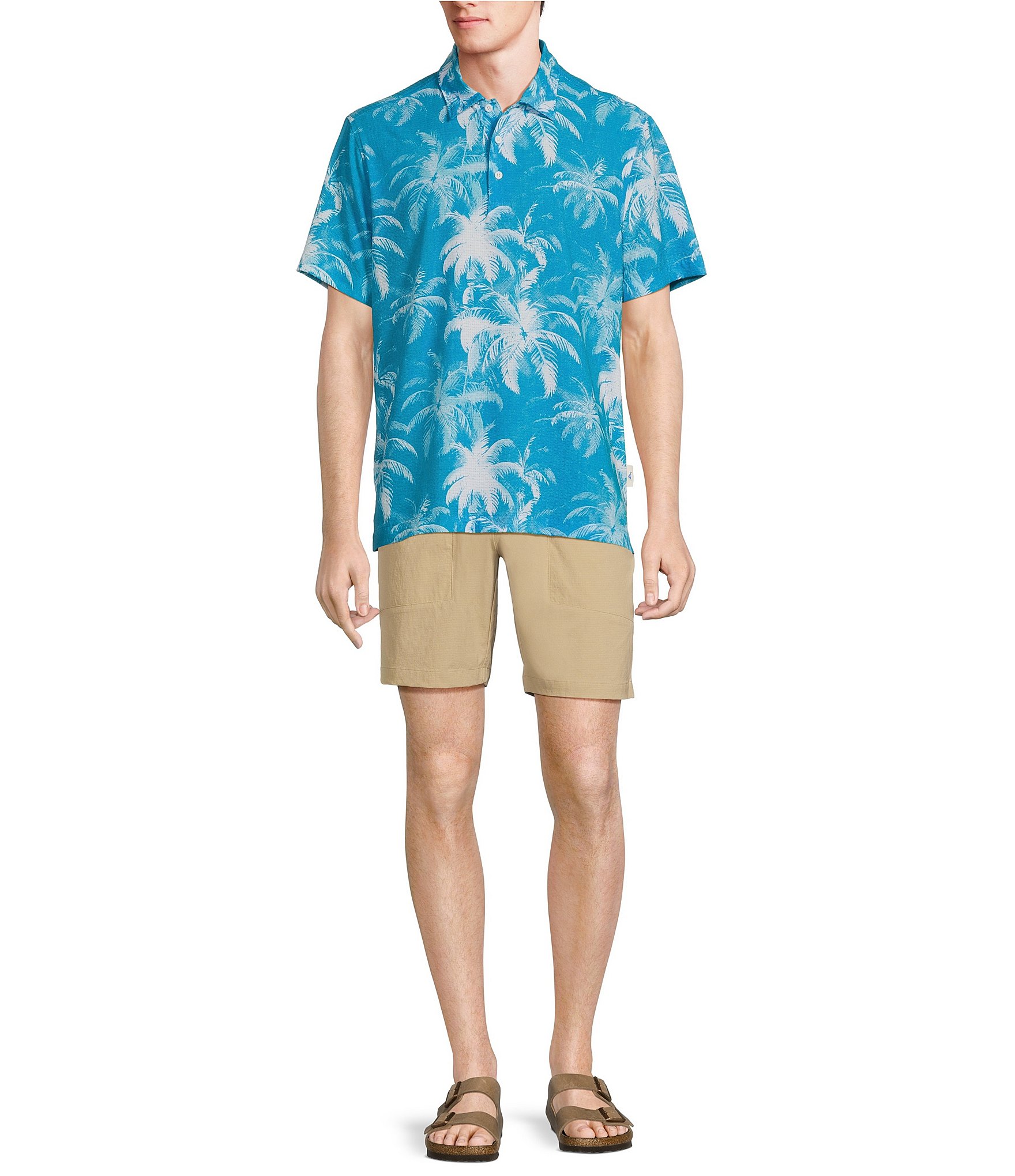 Tommy Bahama Bahama Coast Palm Burst Short Sleeve Polo Shirt