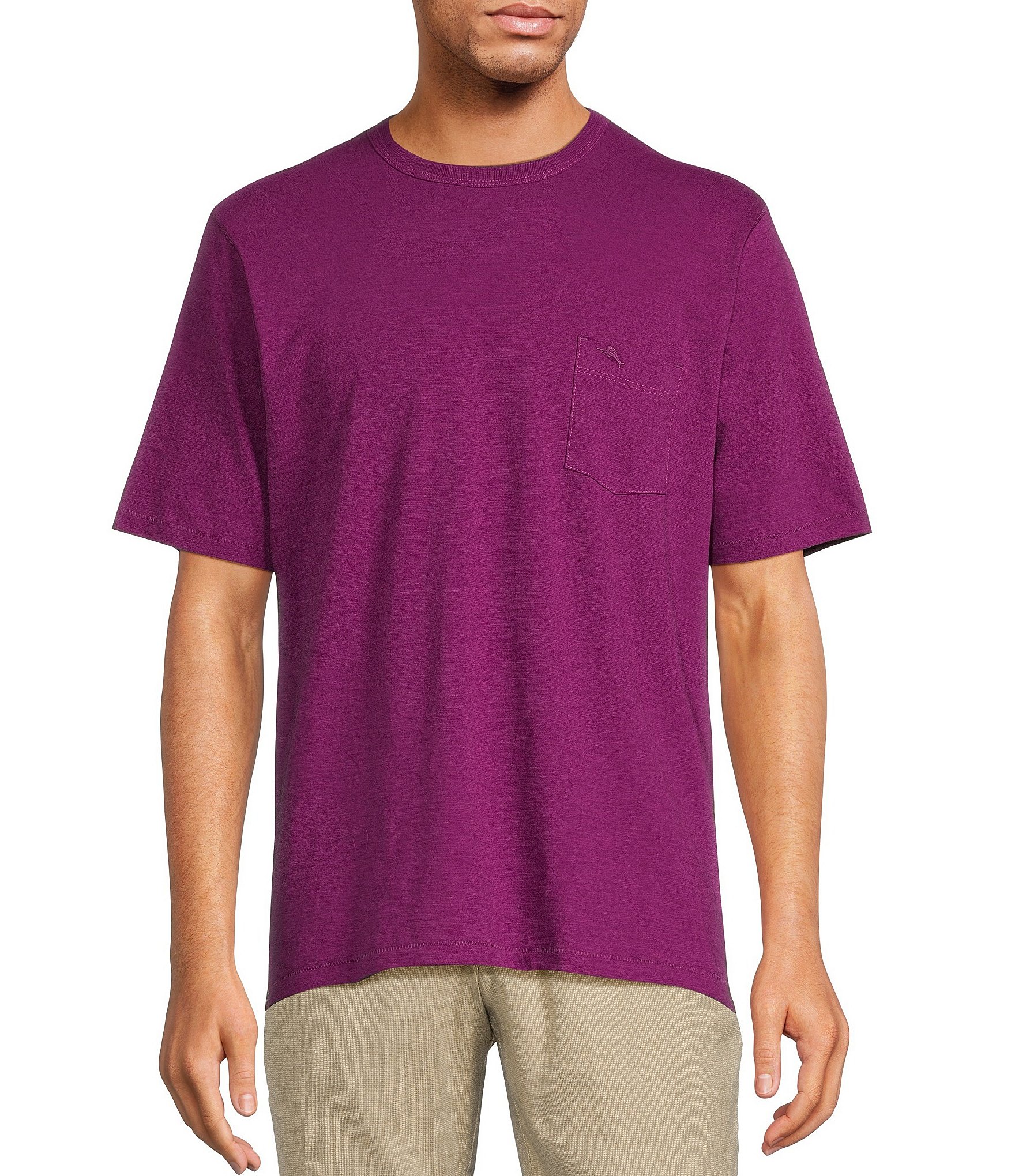 Tommy Bahama Bali Beach Short Sleeve T-Shirt, Mens, L, Deep Hollyhock