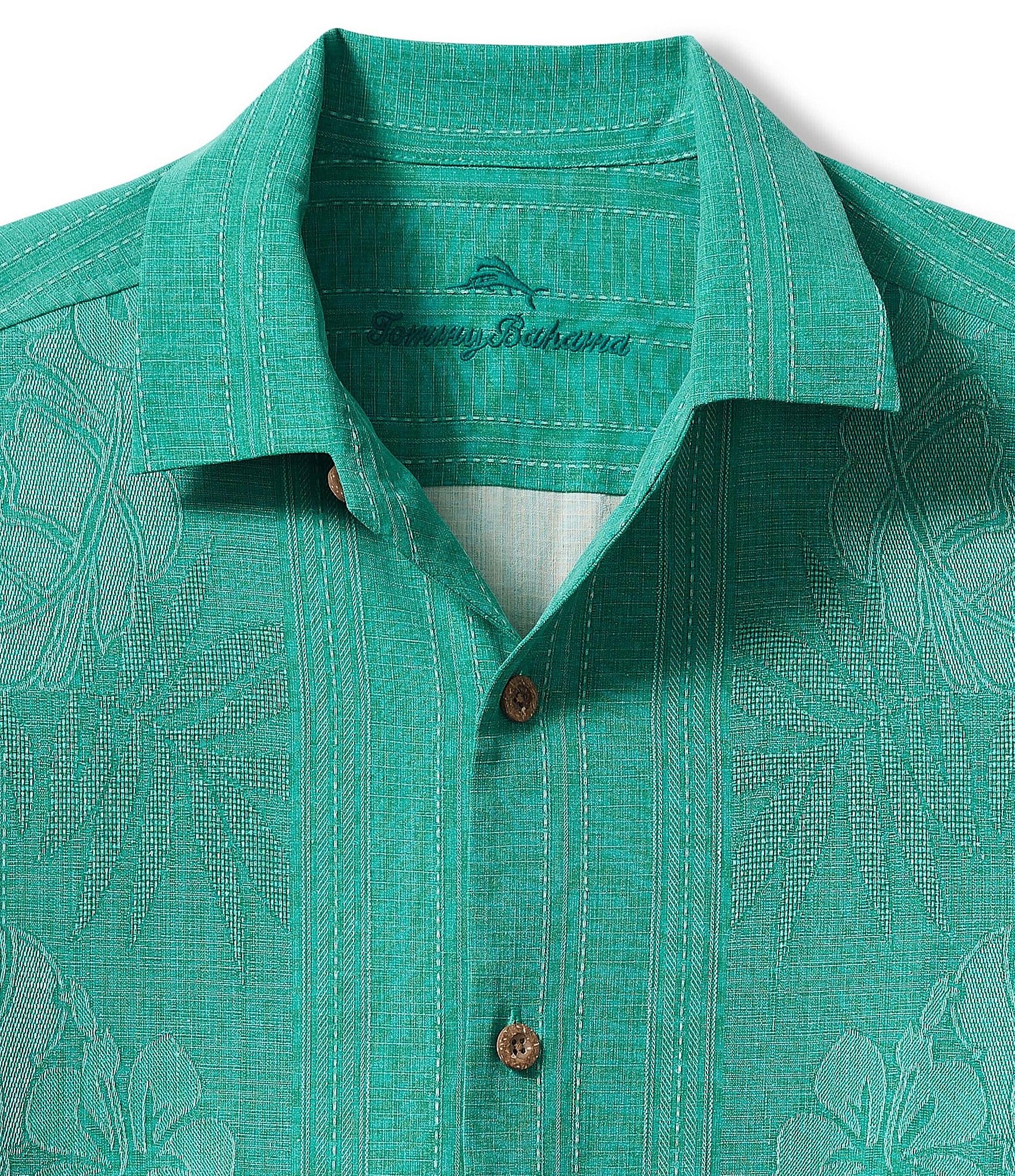 Tommy Bahama Bali Border Silk Short Sleeve Woven Shirt