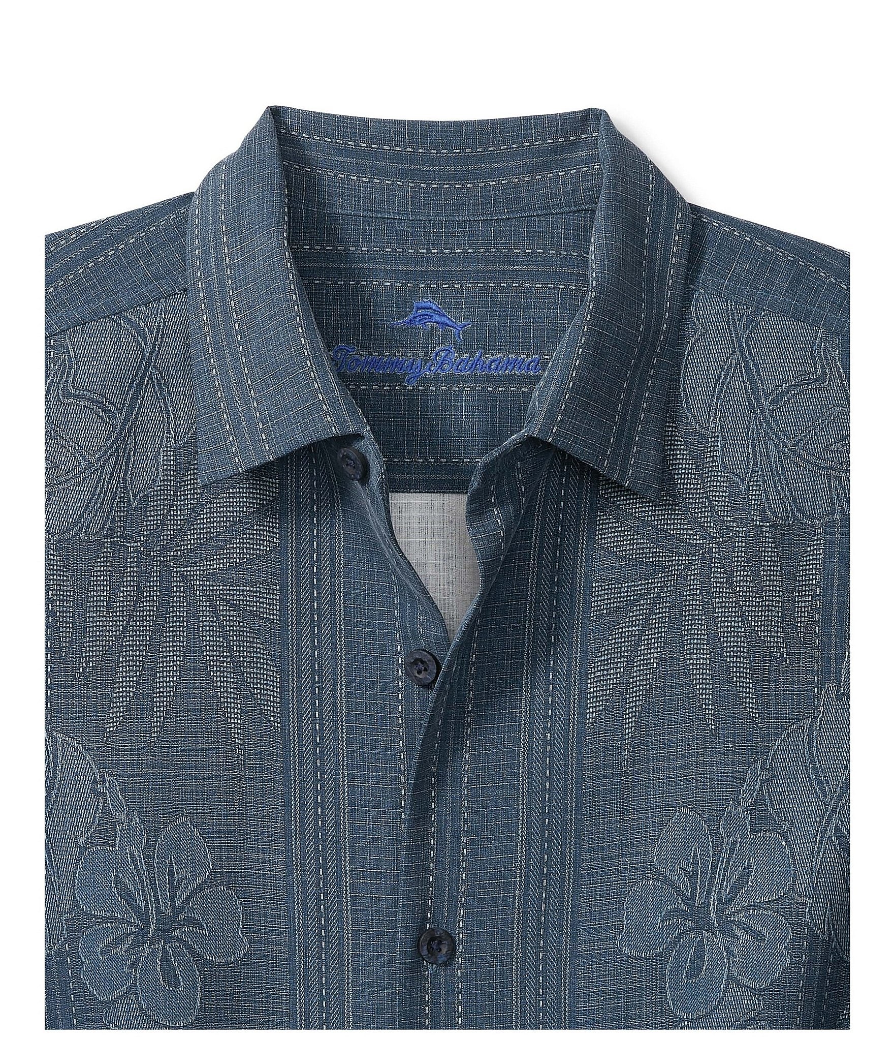 Tommy Bahama Bali Border Silk Short Sleeve Woven Shirt