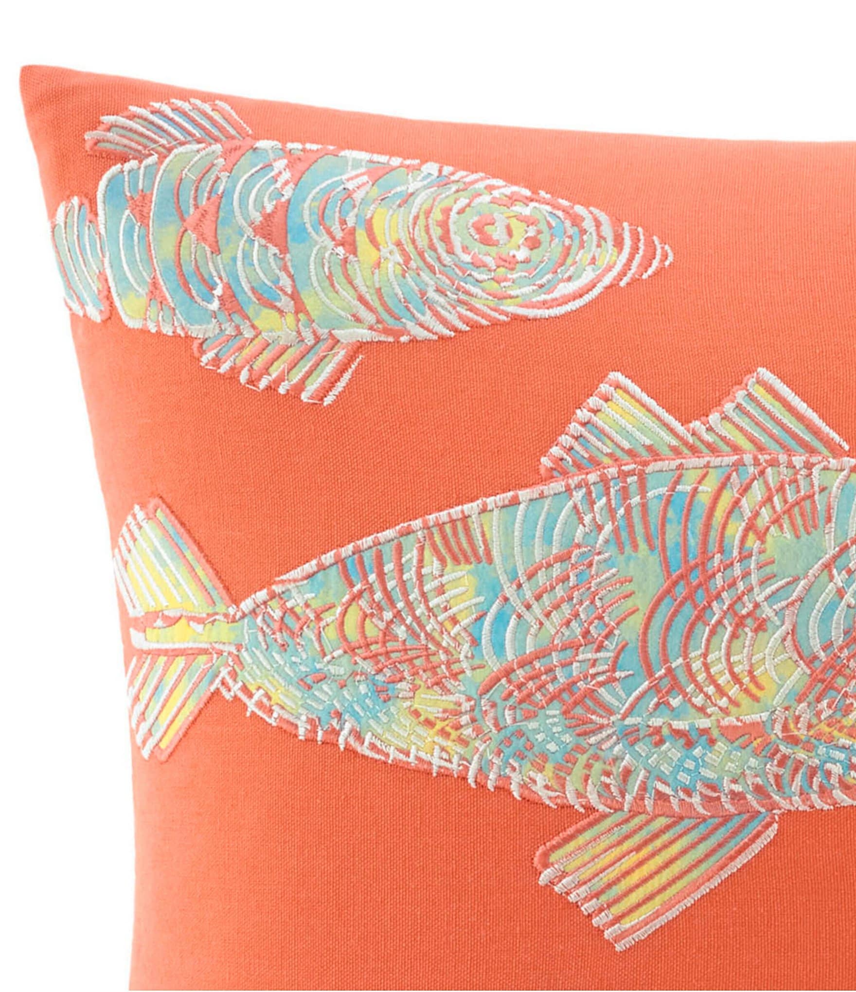 Tommy Bahama Batic Fish Cotton Square Decorative Pillow