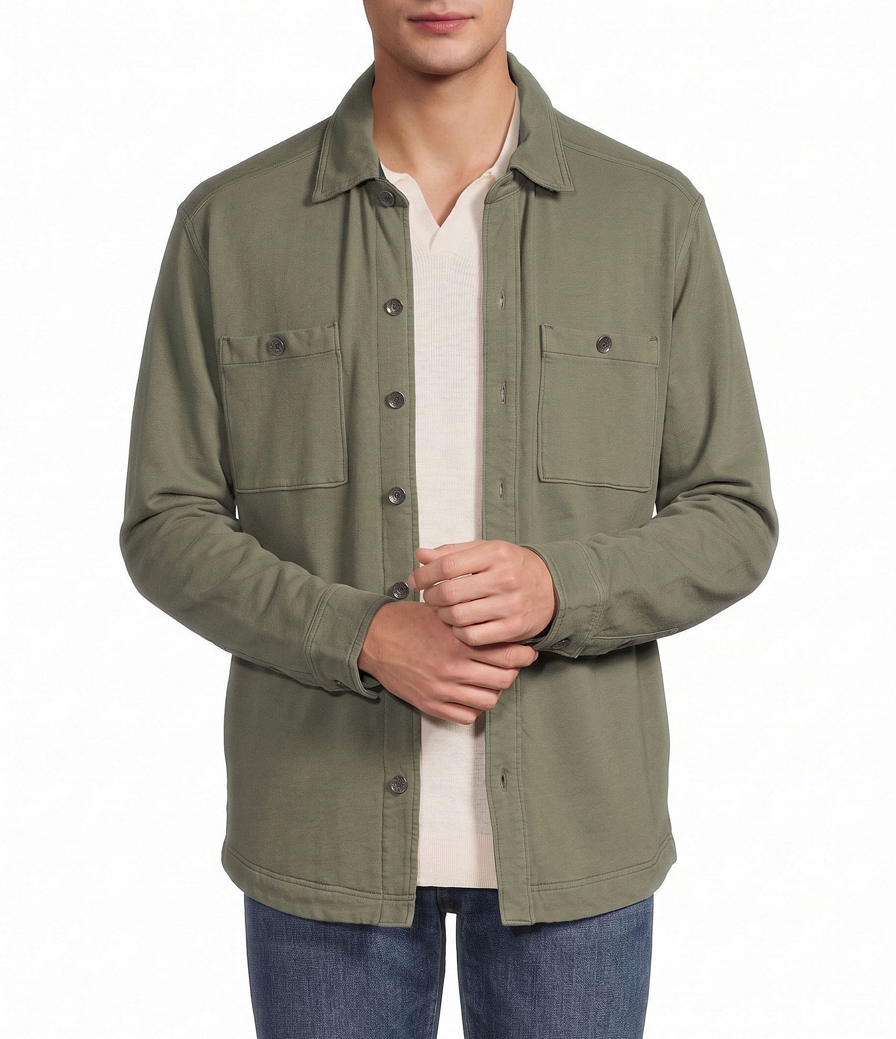 Tommy Bahama Ben And Terry Coastal Knit Shirt Jacket