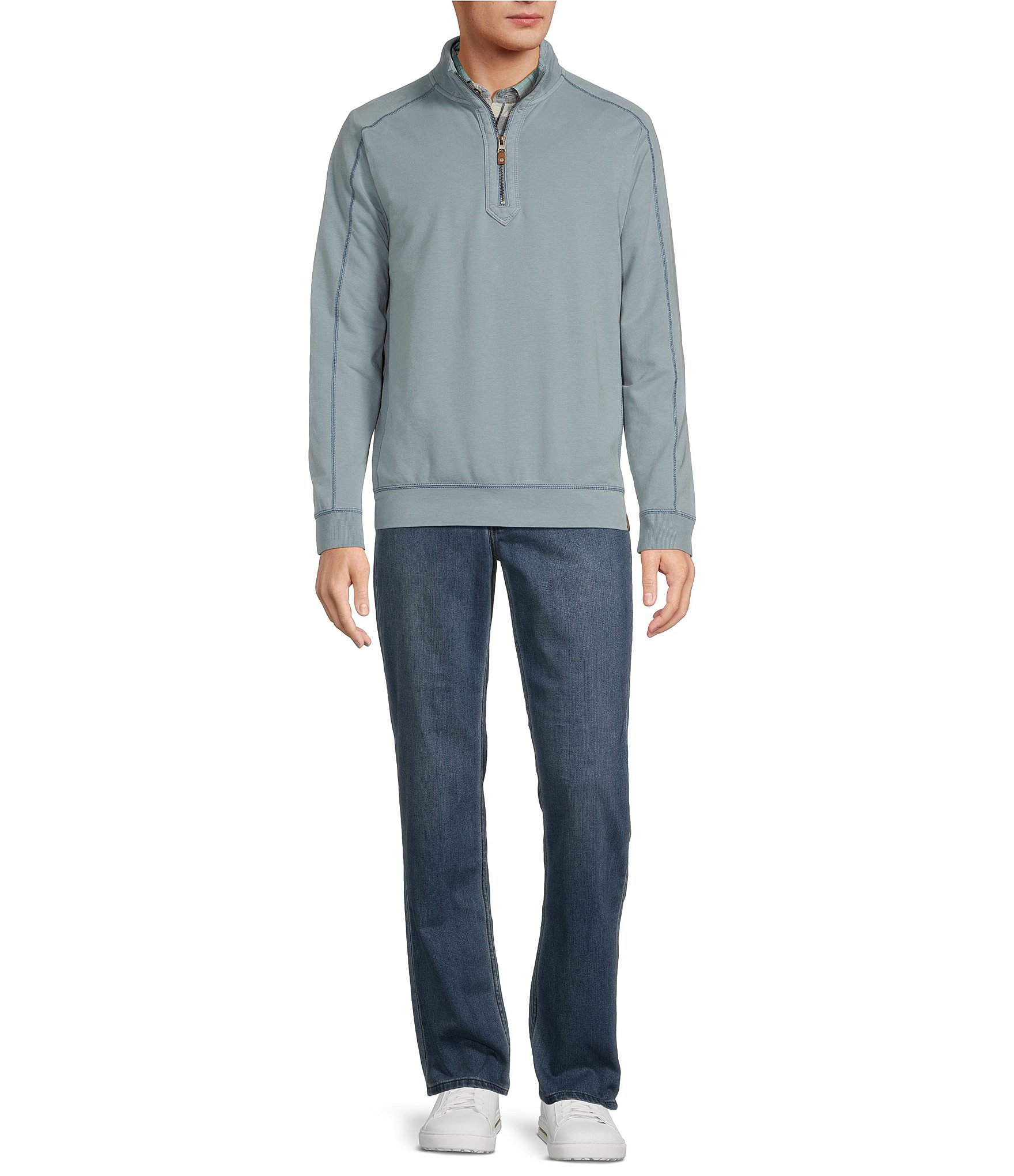 Tommy Bahama Ben And Terry Half Zip Pullover