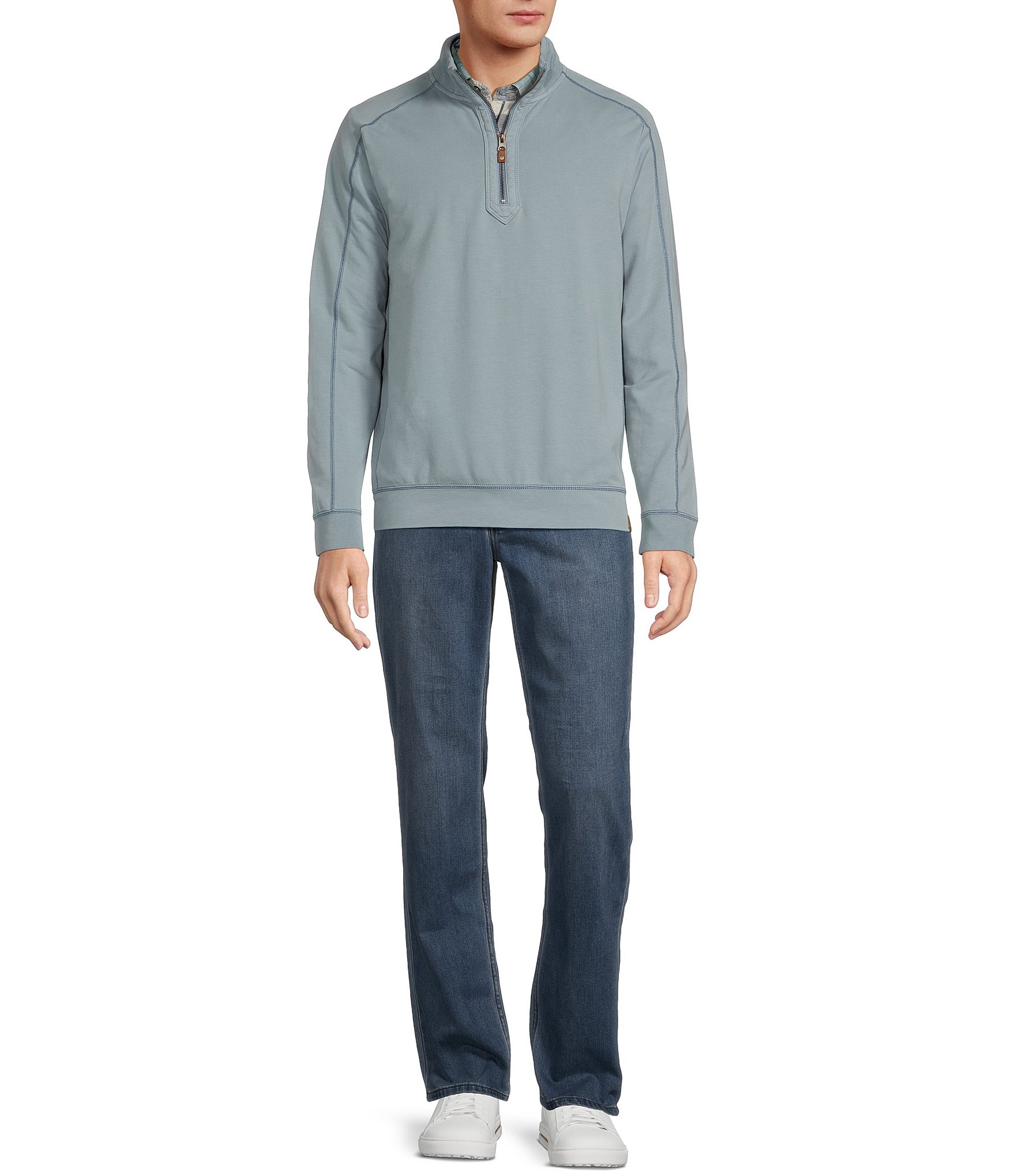 Tommy Bahama Ben And Terry Half Zip Pullover